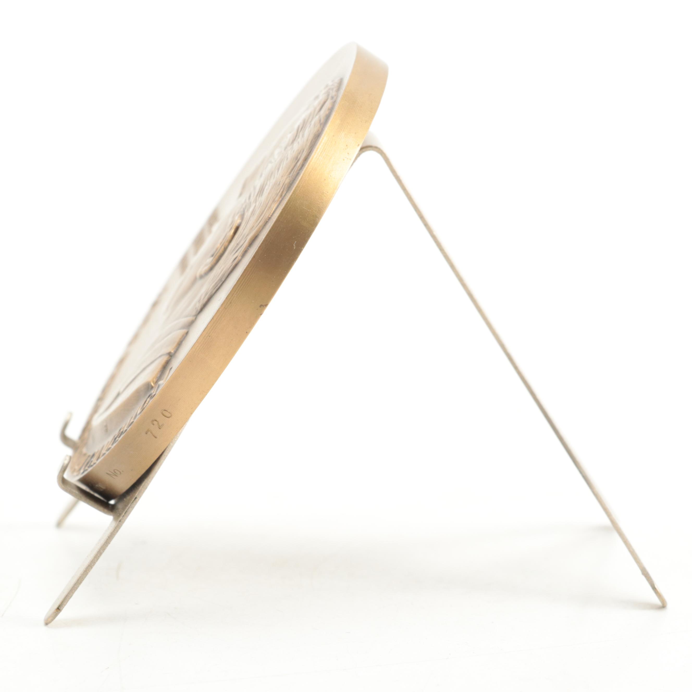 1972 Danbury Mint Limited Edition Presidential Campaign Bronze Medal