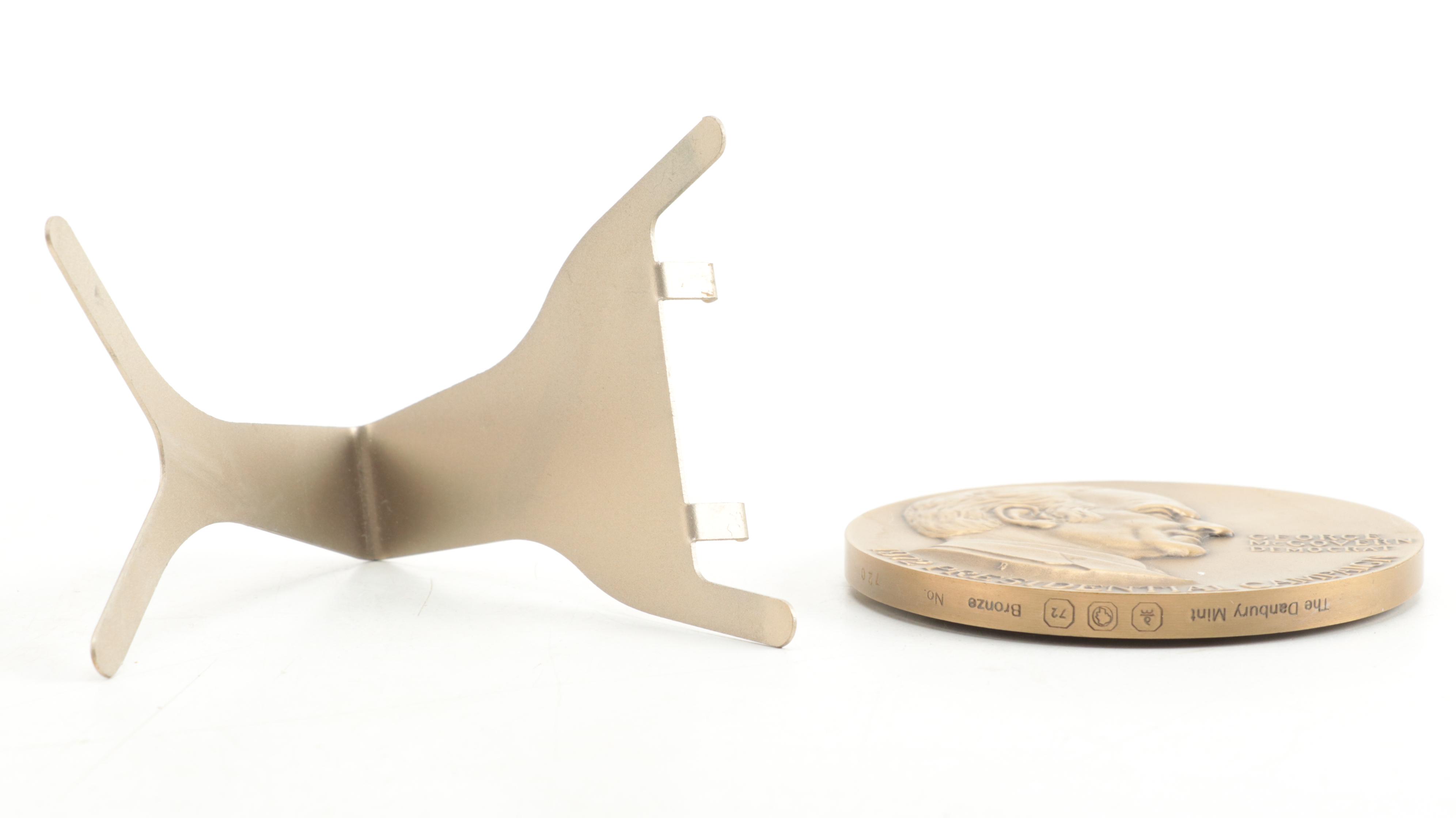 1972 Danbury Mint Limited Edition Presidential Campaign Bronze Medal