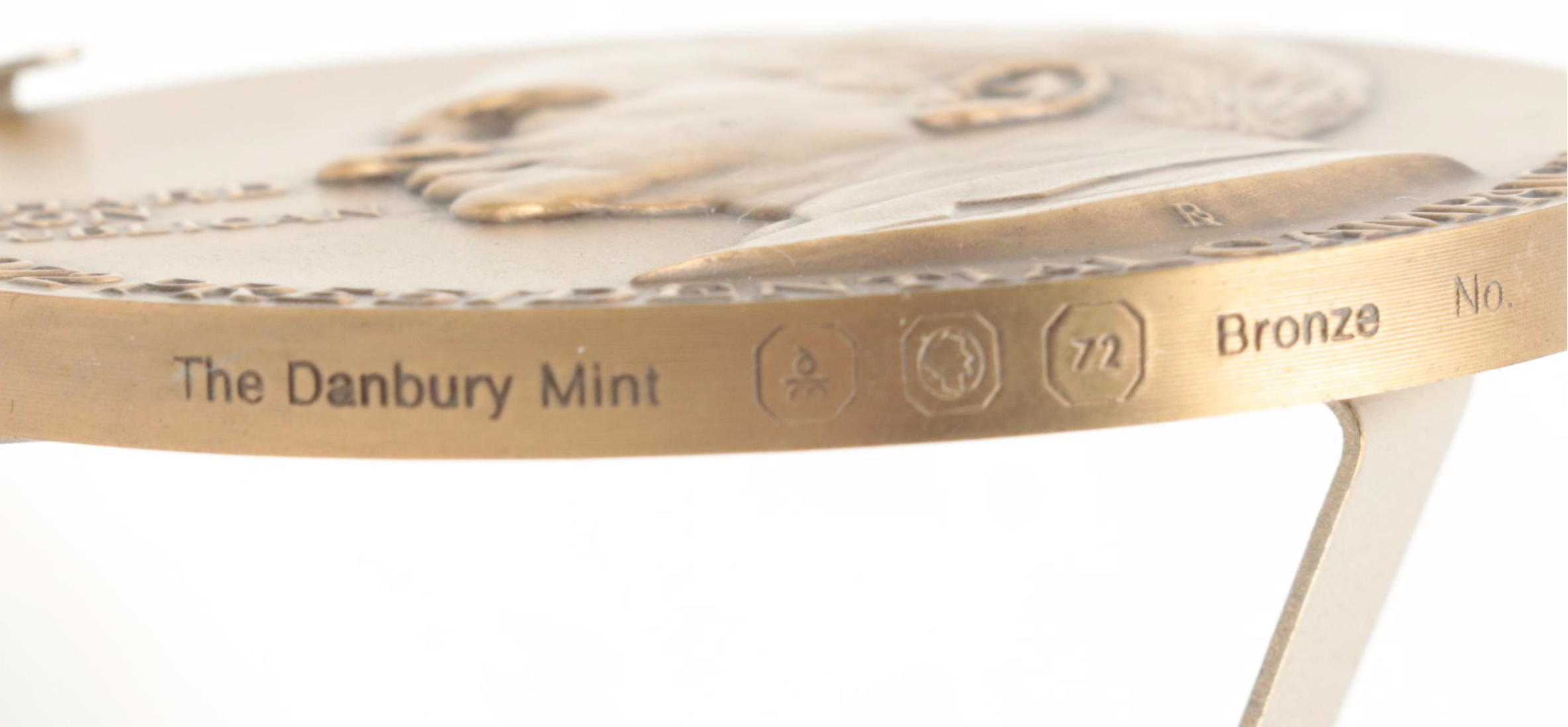 1972 Danbury Mint Limited Edition Presidential Campaign Bronze Medal