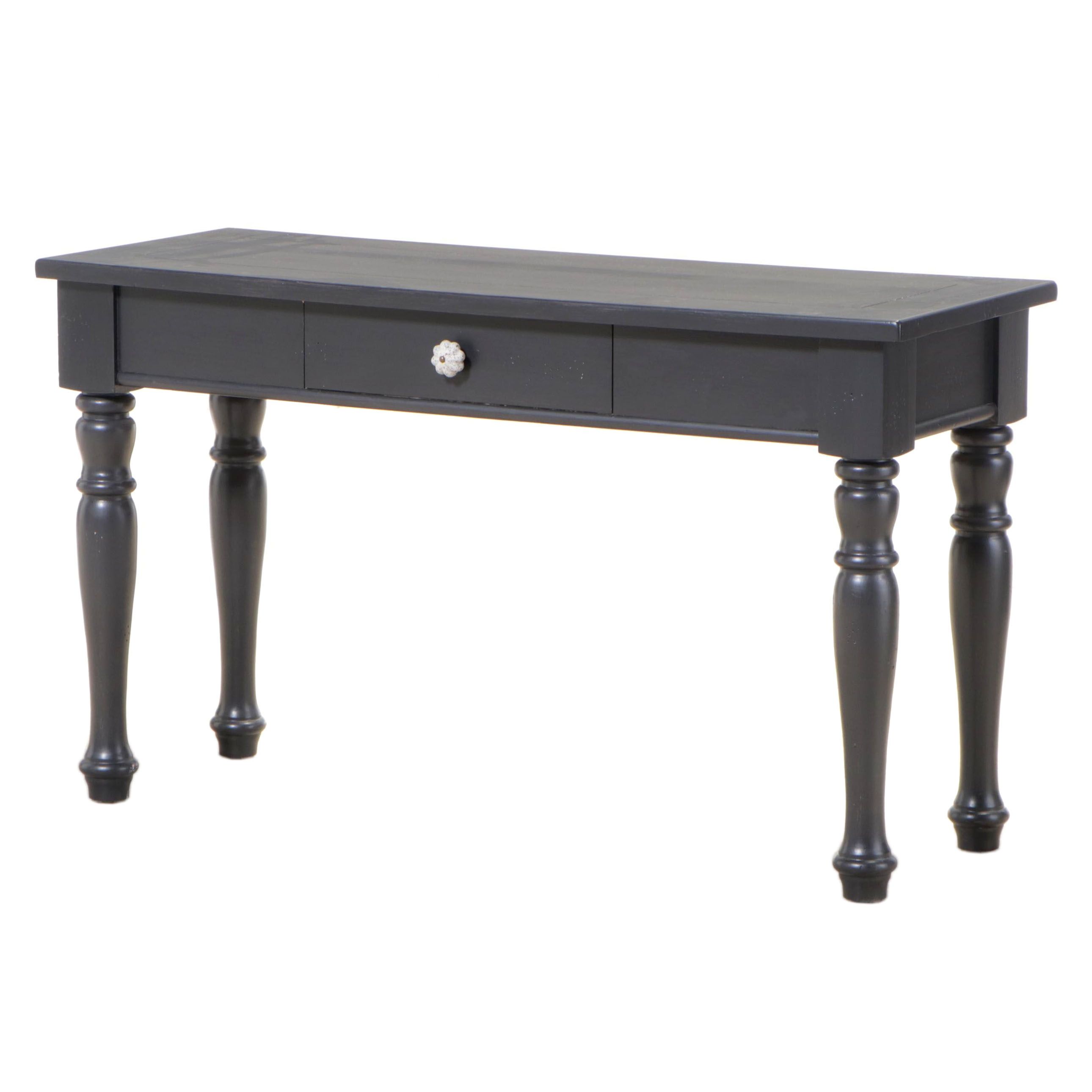 Broyhill Ebonized Console Table
