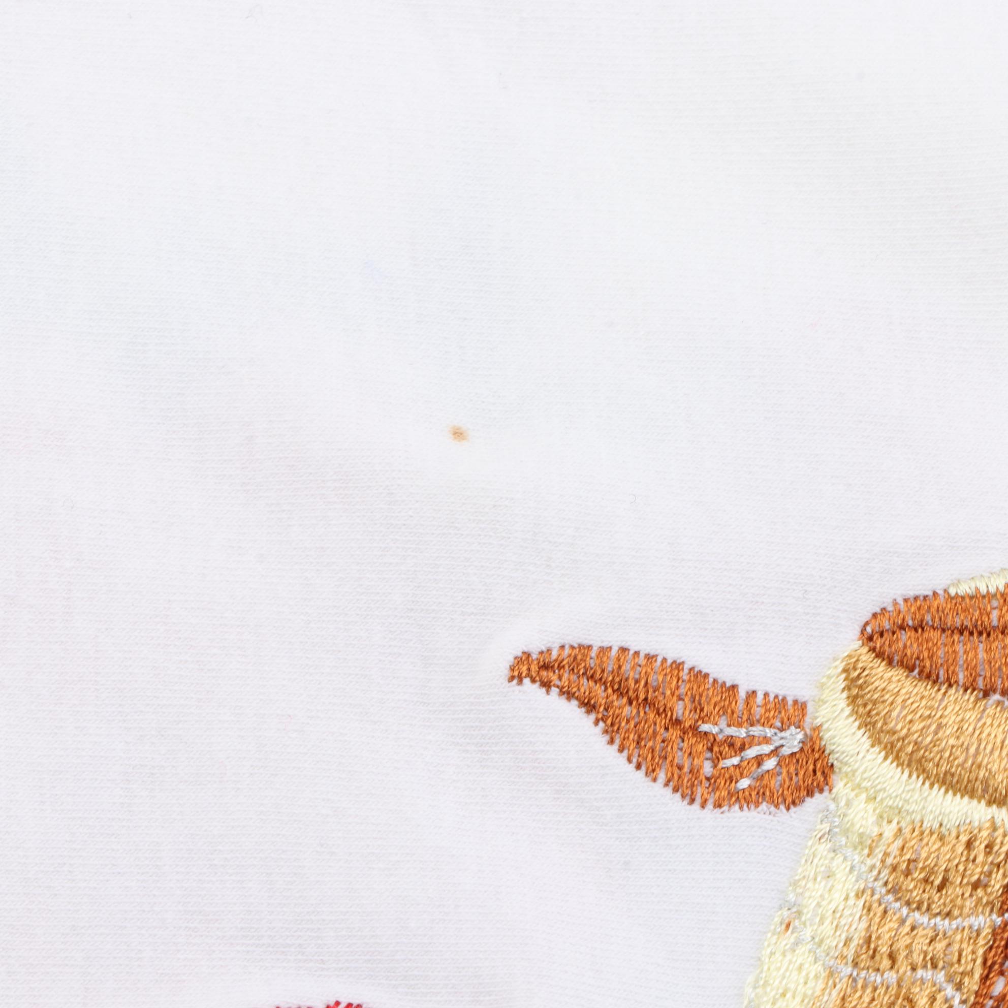 Christian Dior ''2002'' Sleeveless T-Shirt in Embroidered Stretch Cotton Jersey