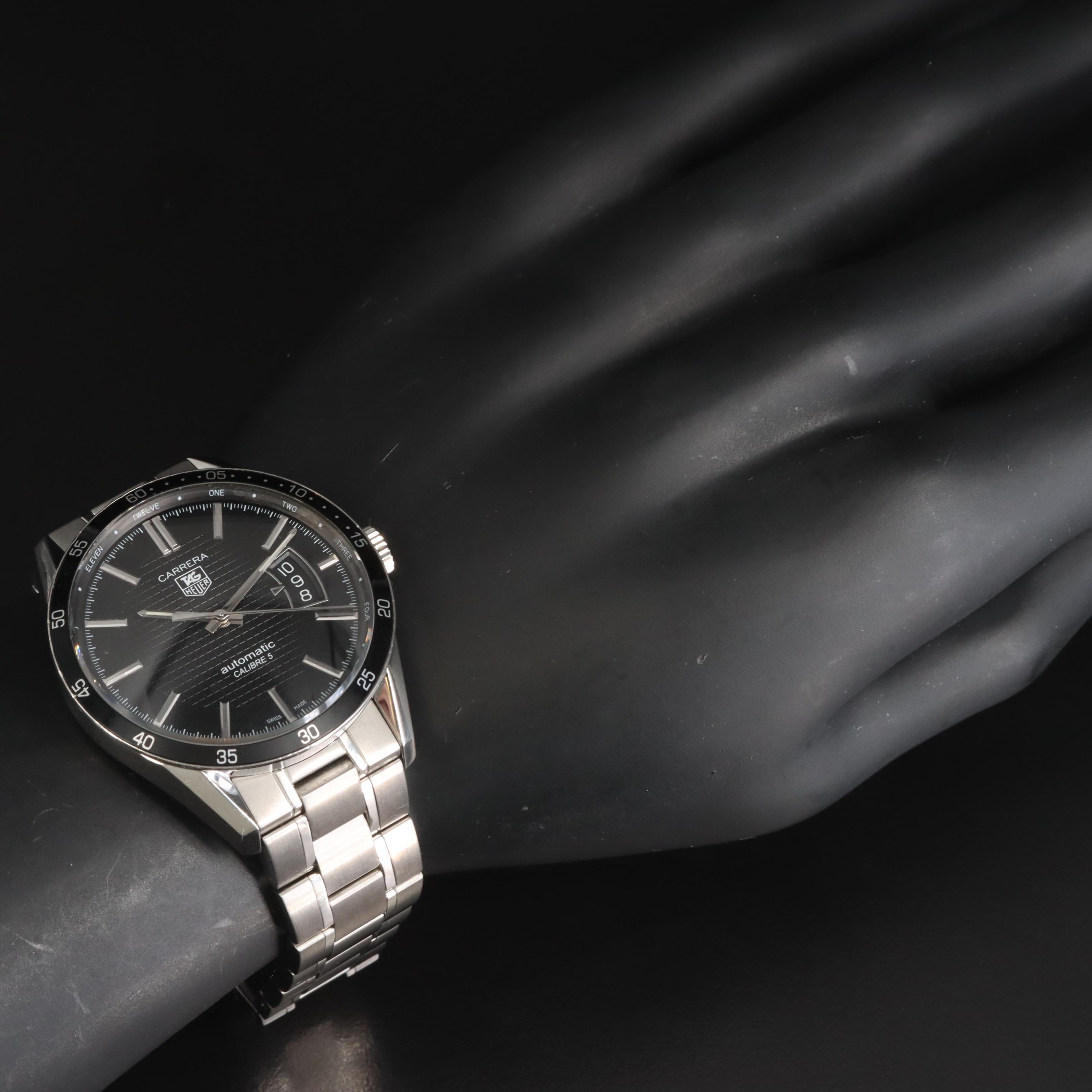 TAG Heuer Carrera Calibre 5 Black Automatic Watch