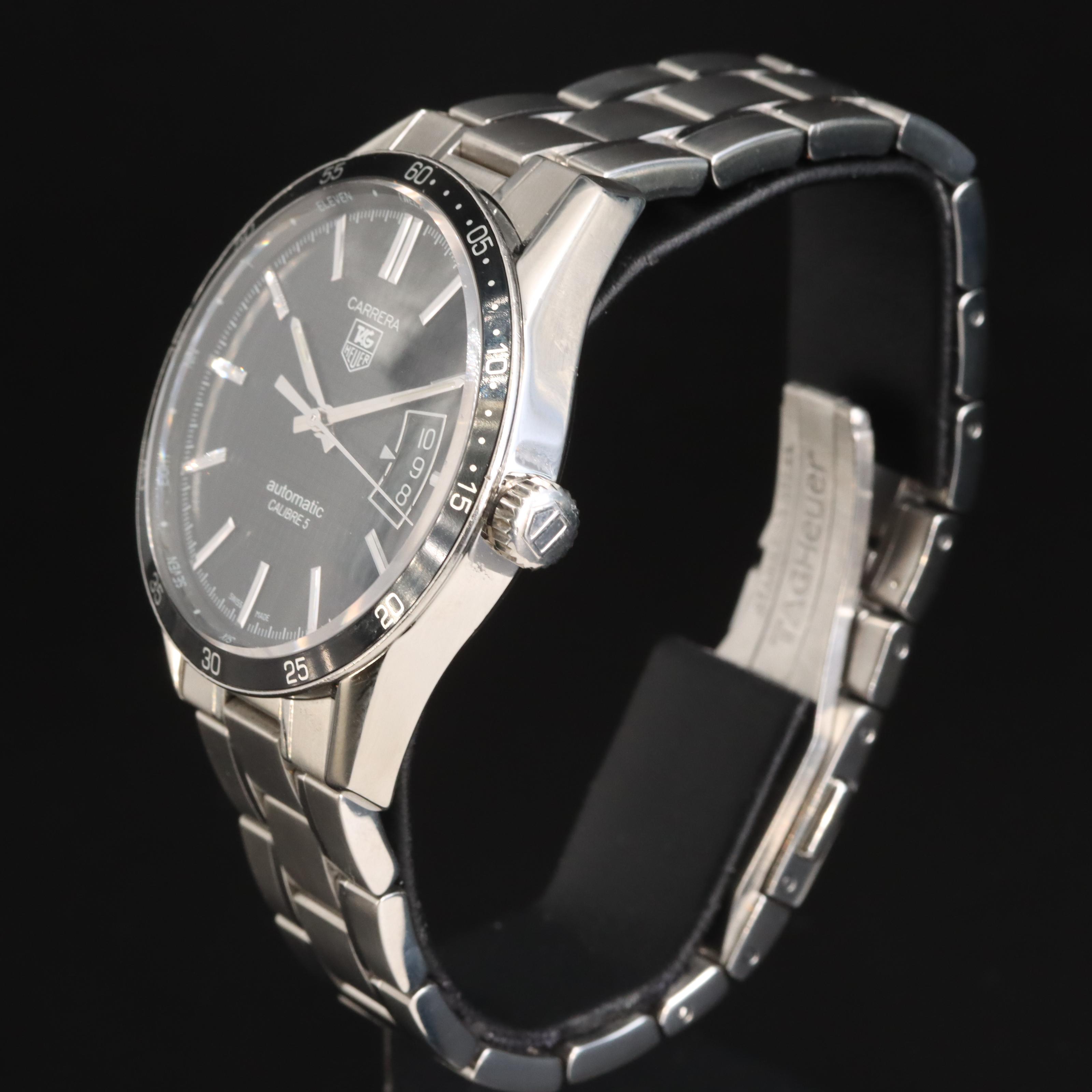 TAG Heuer Carrera Calibre 5 Black Automatic Watch
