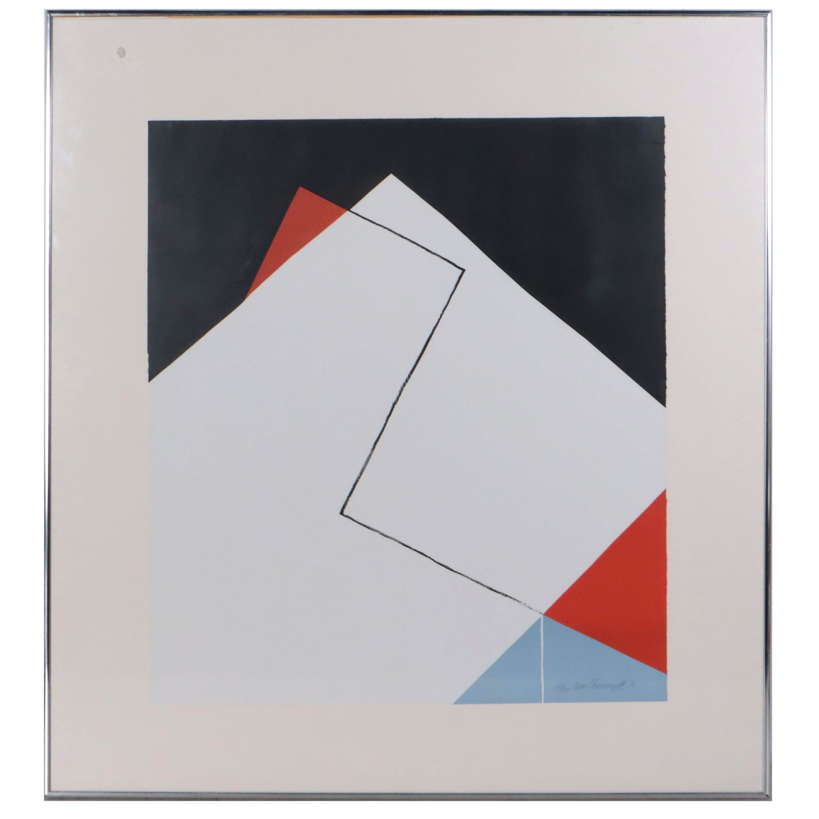 Ivan Chermayeff Geometric Serigraph, 1970