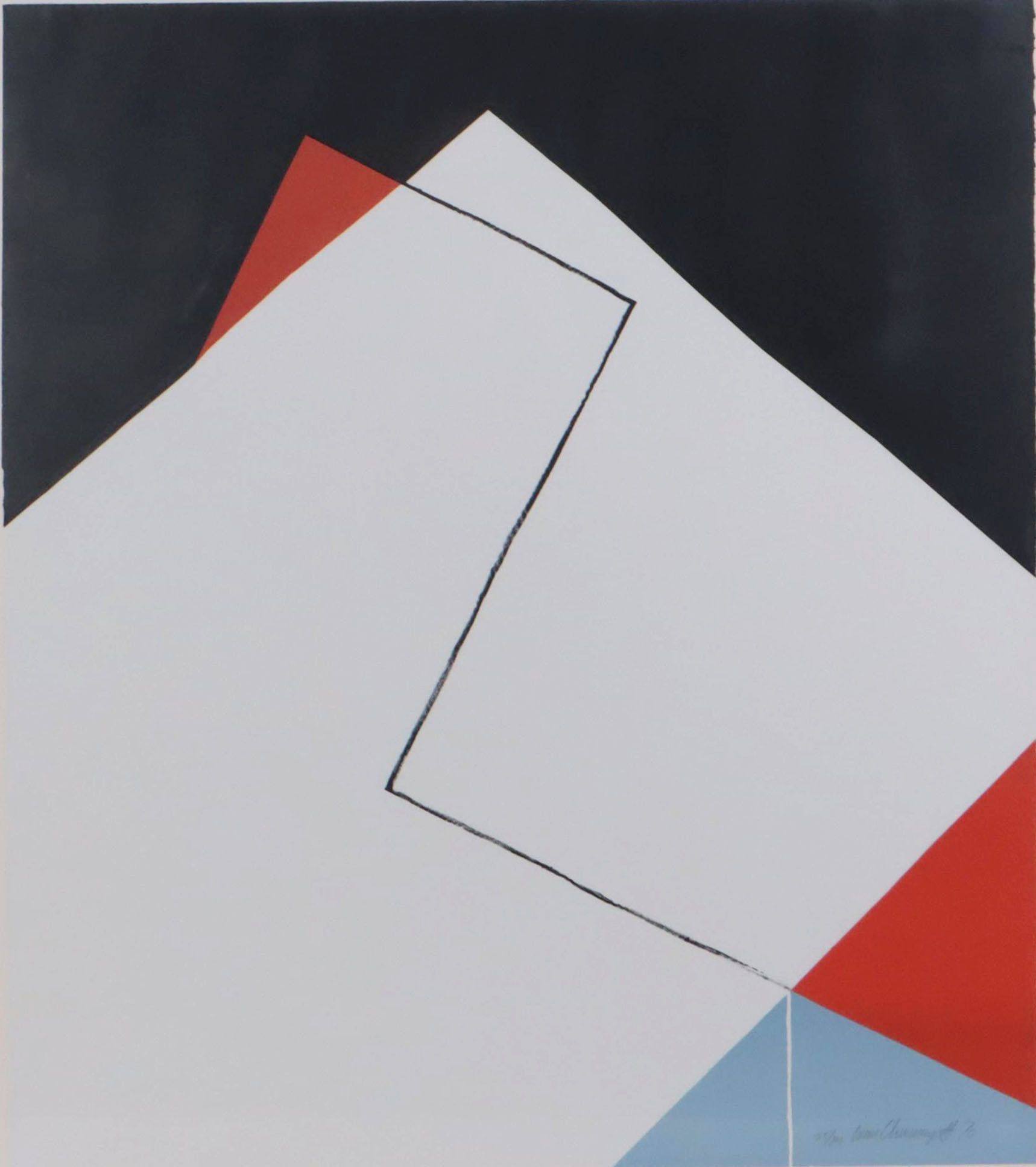 Ivan Chermayeff Geometric Serigraph, 1970