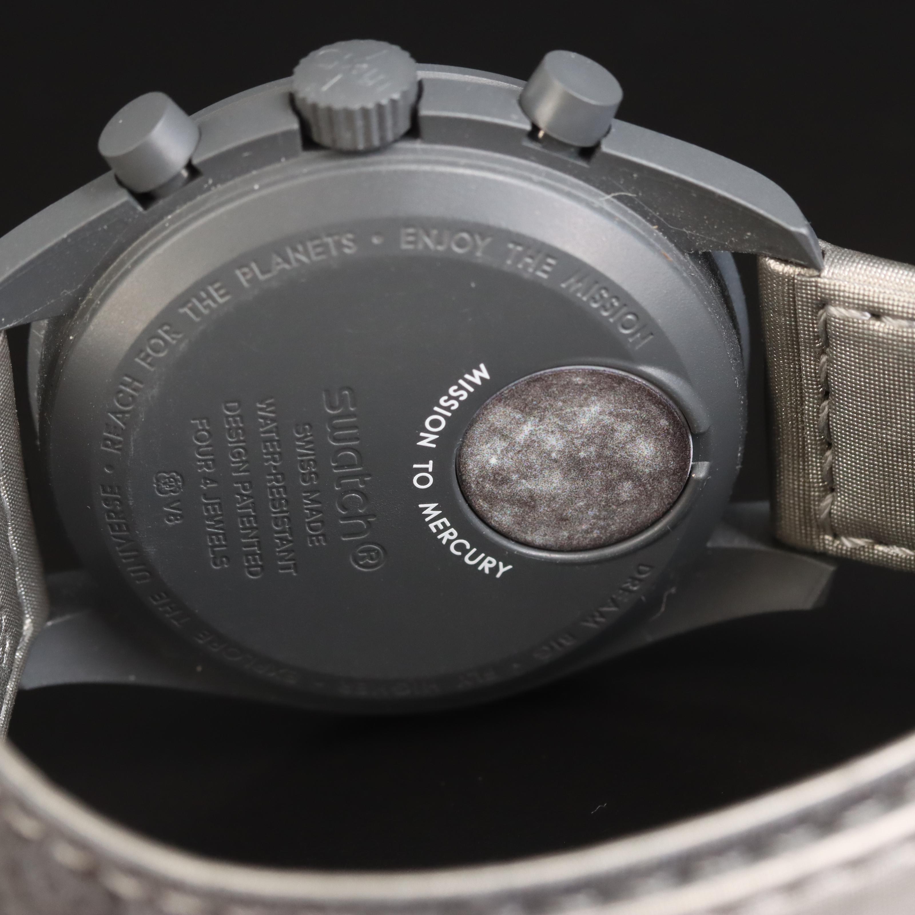 Omega and Swatch Moon Watch Mission to Mercury Bio Ceramic Watch