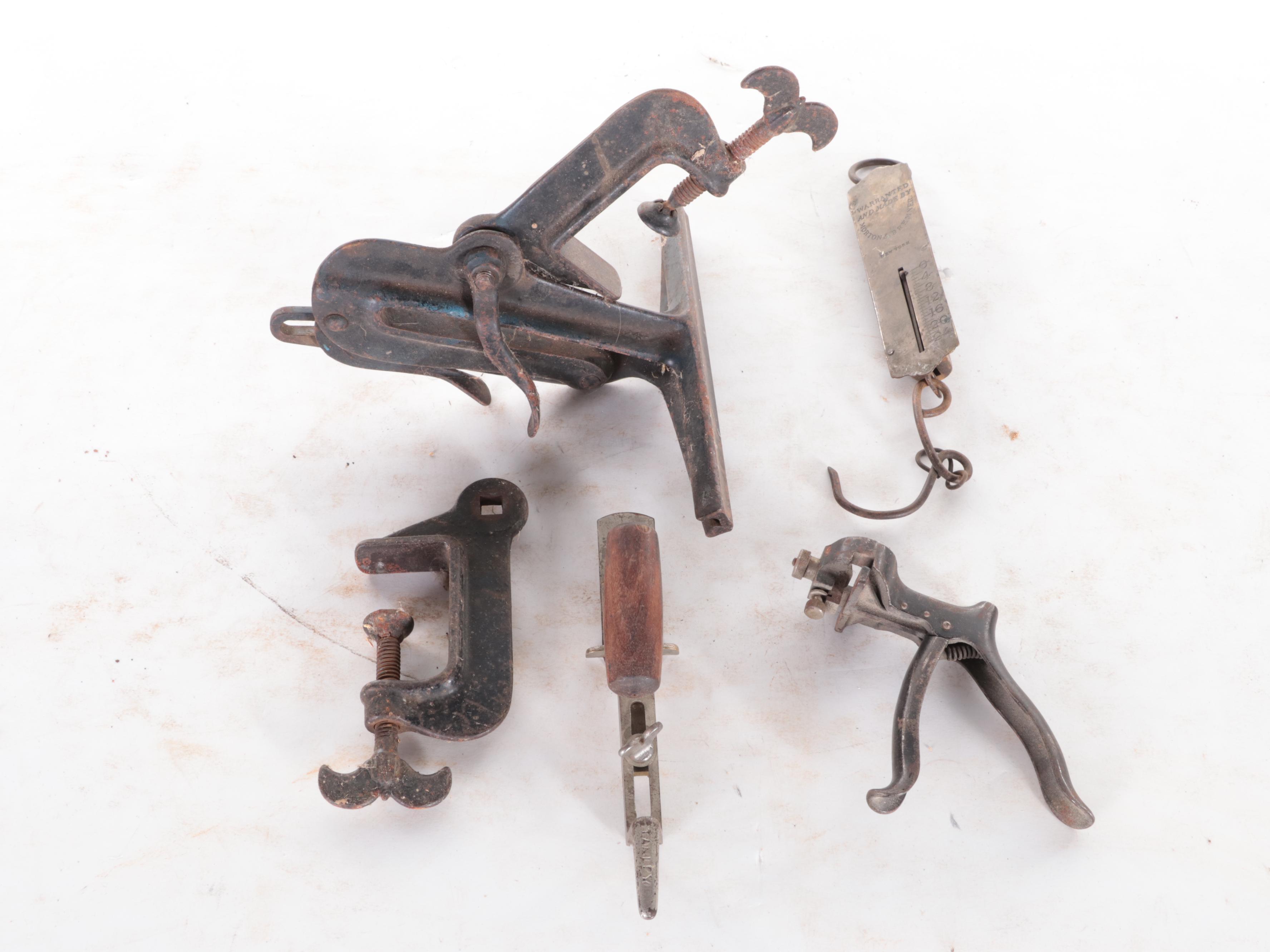 Stanley Brass Mounted Wooden Levels and Other Woodworking Tools