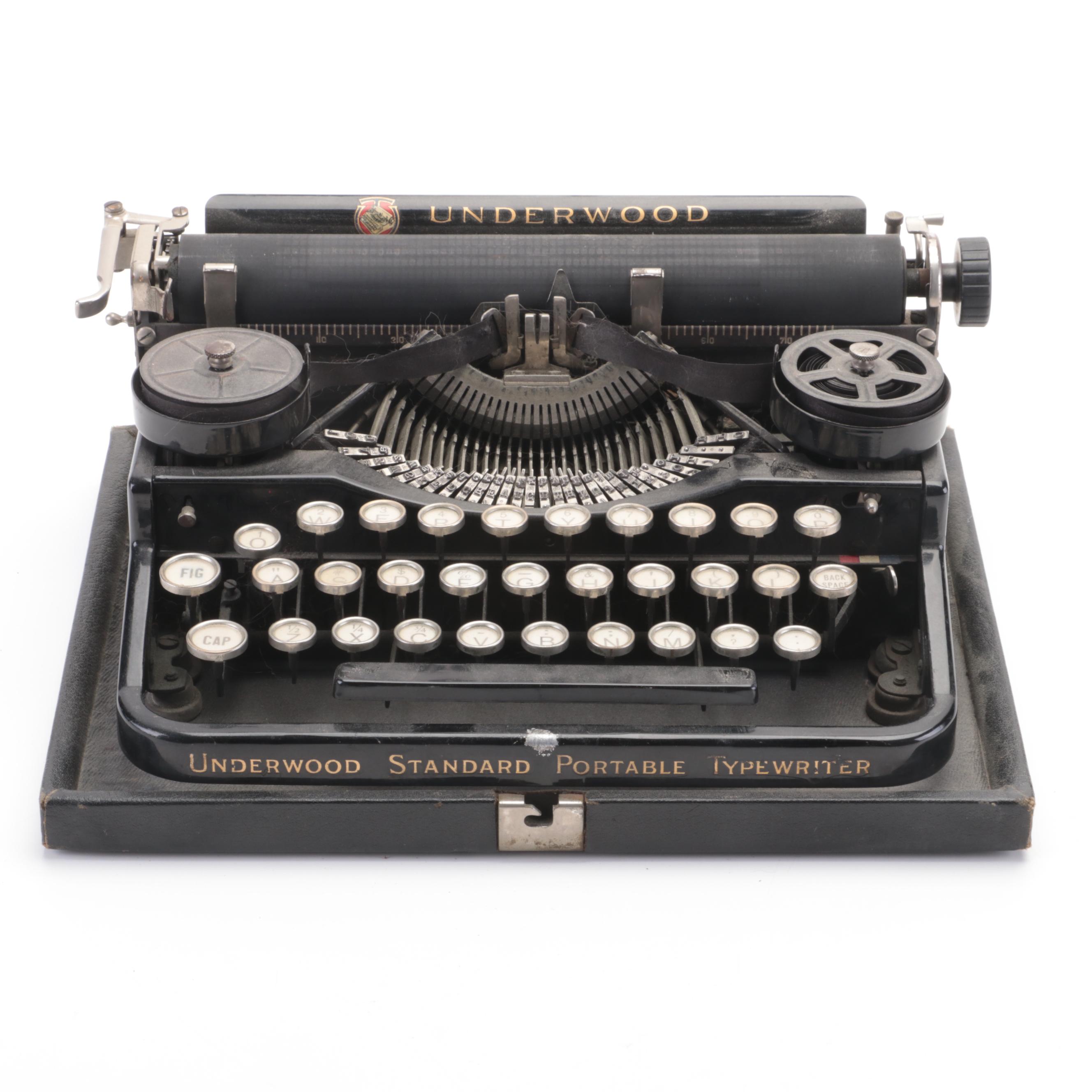 Underwood Standard Portable Typewriter, Early 20th Century