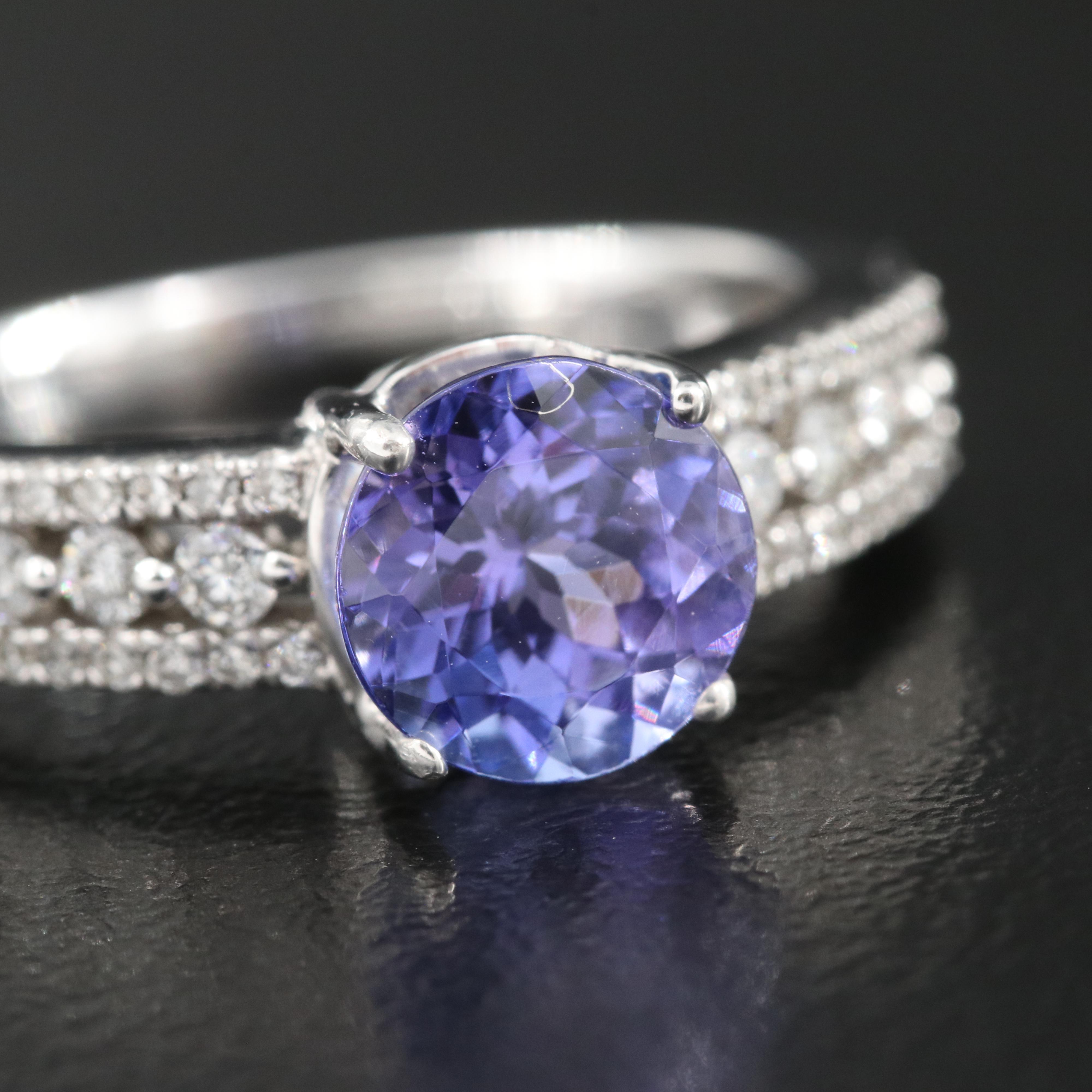 14K Tanzanite and Diamond Ring