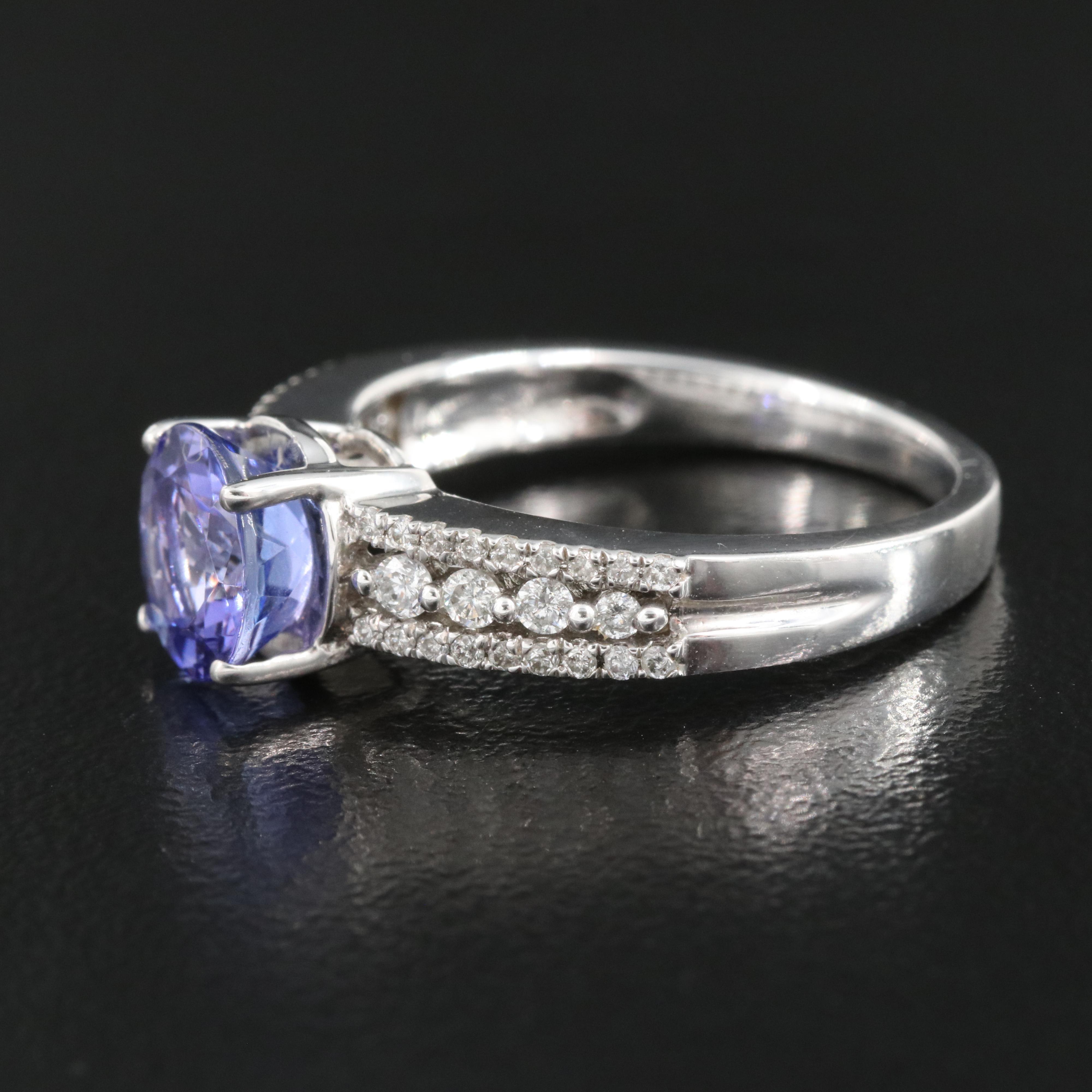 14K Tanzanite and Diamond Ring