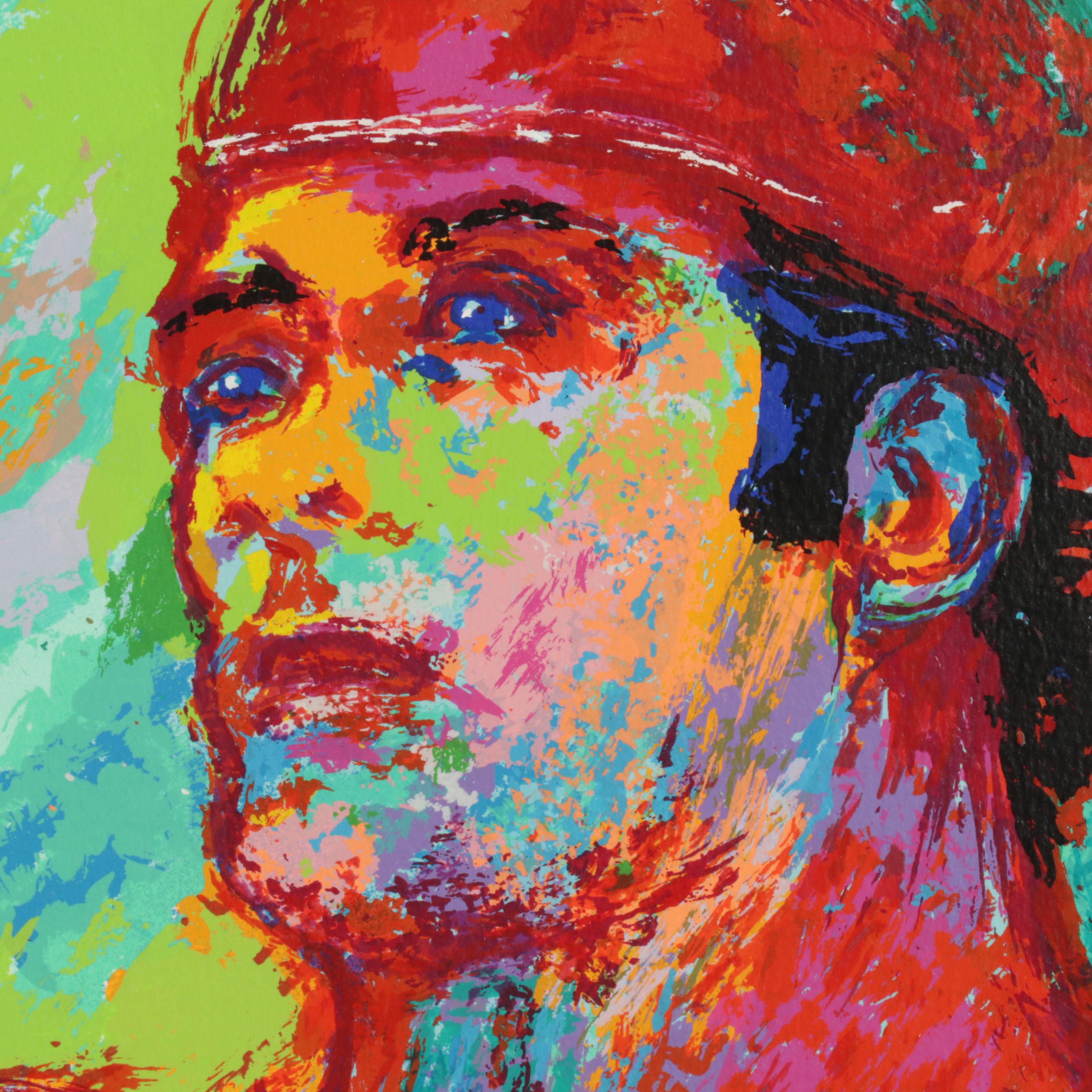 LeRoy Neiman Serigraph "Johnny Bench, the Catcher," Circa 1989