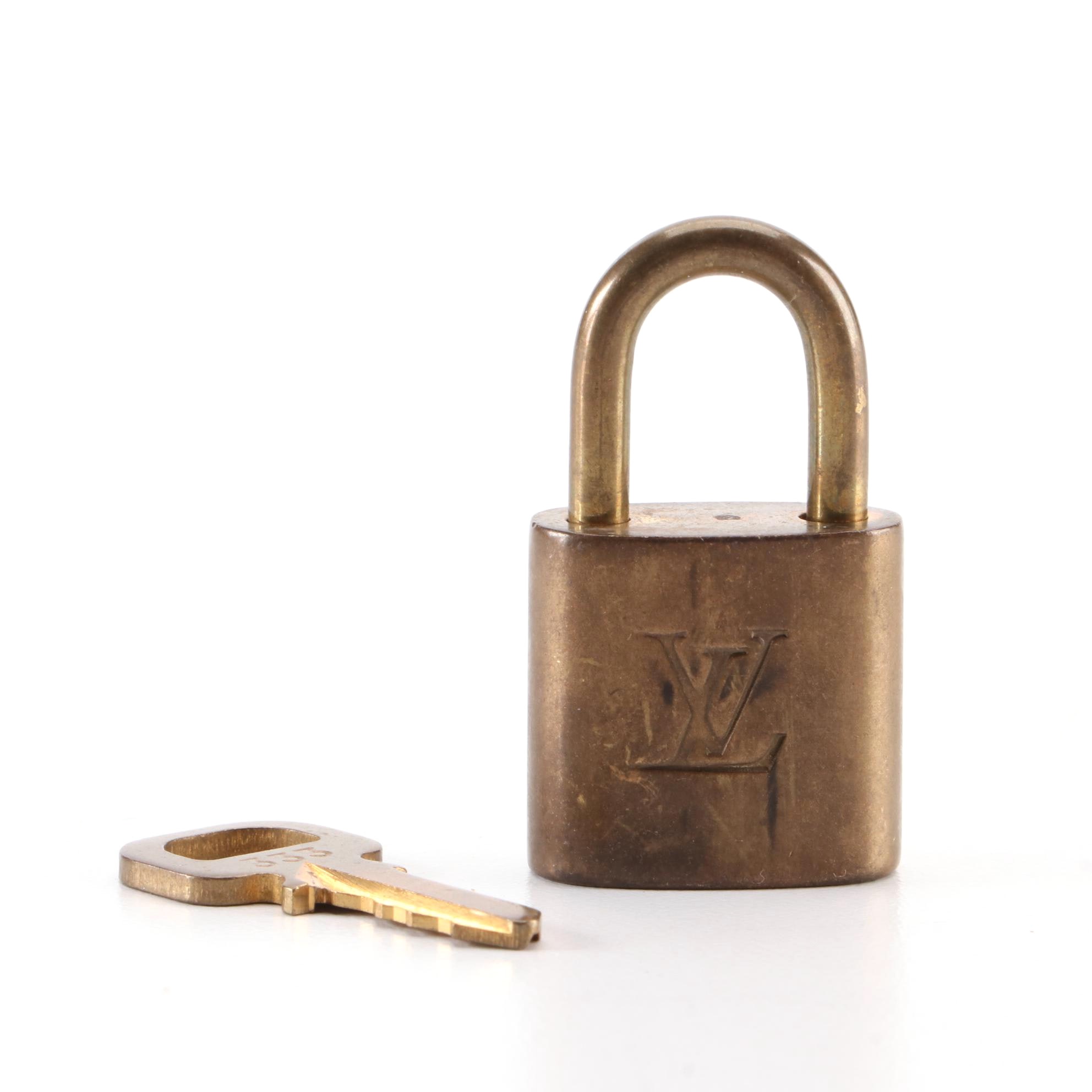 Louis Vuitton Brass Padlock and Key
