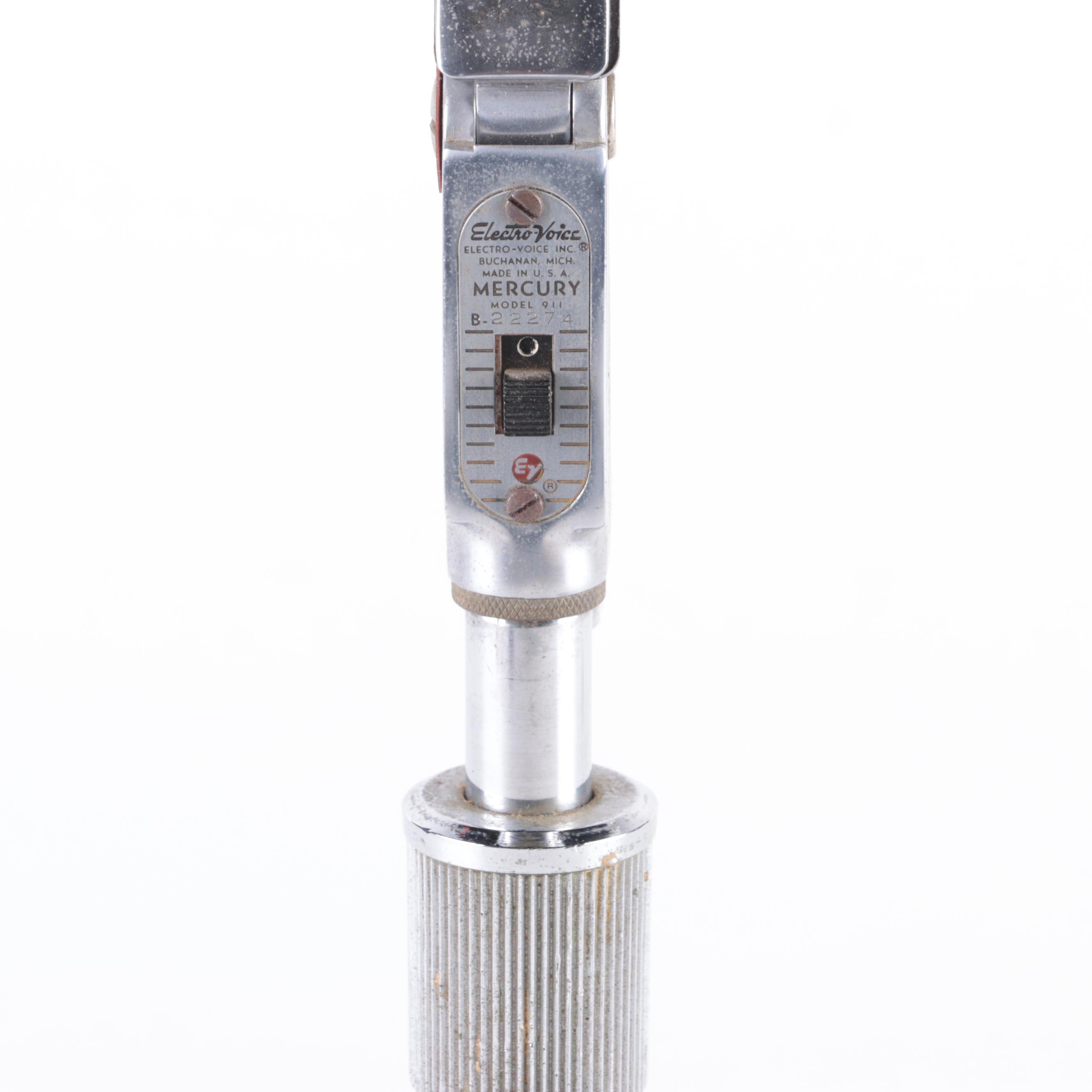 Electro-Voice Model 911 Microphone with Atlas Sound Stand