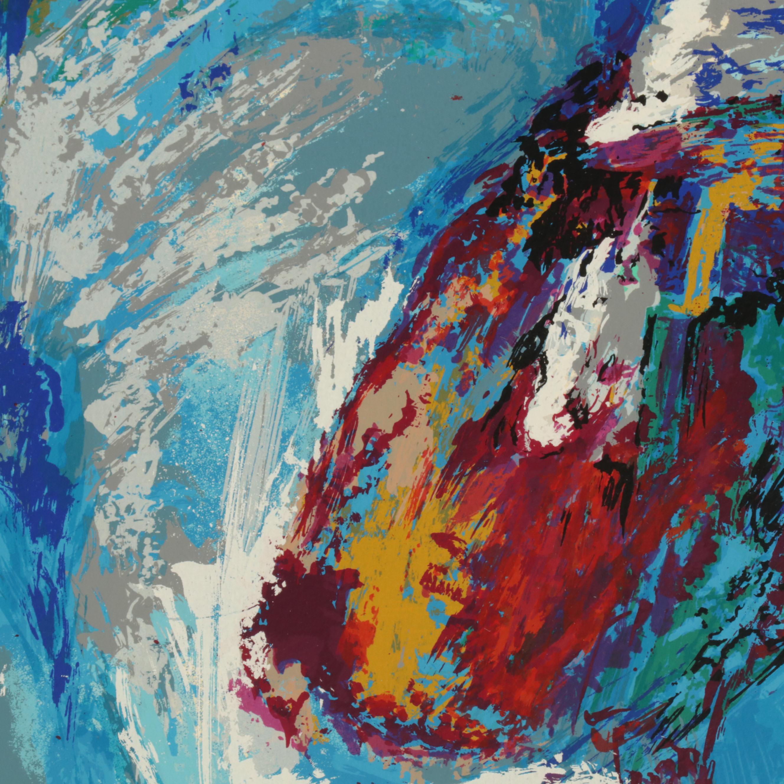 LeRoy Neiman Serigraph "Johnny Bench, the Catcher," Circa 1989