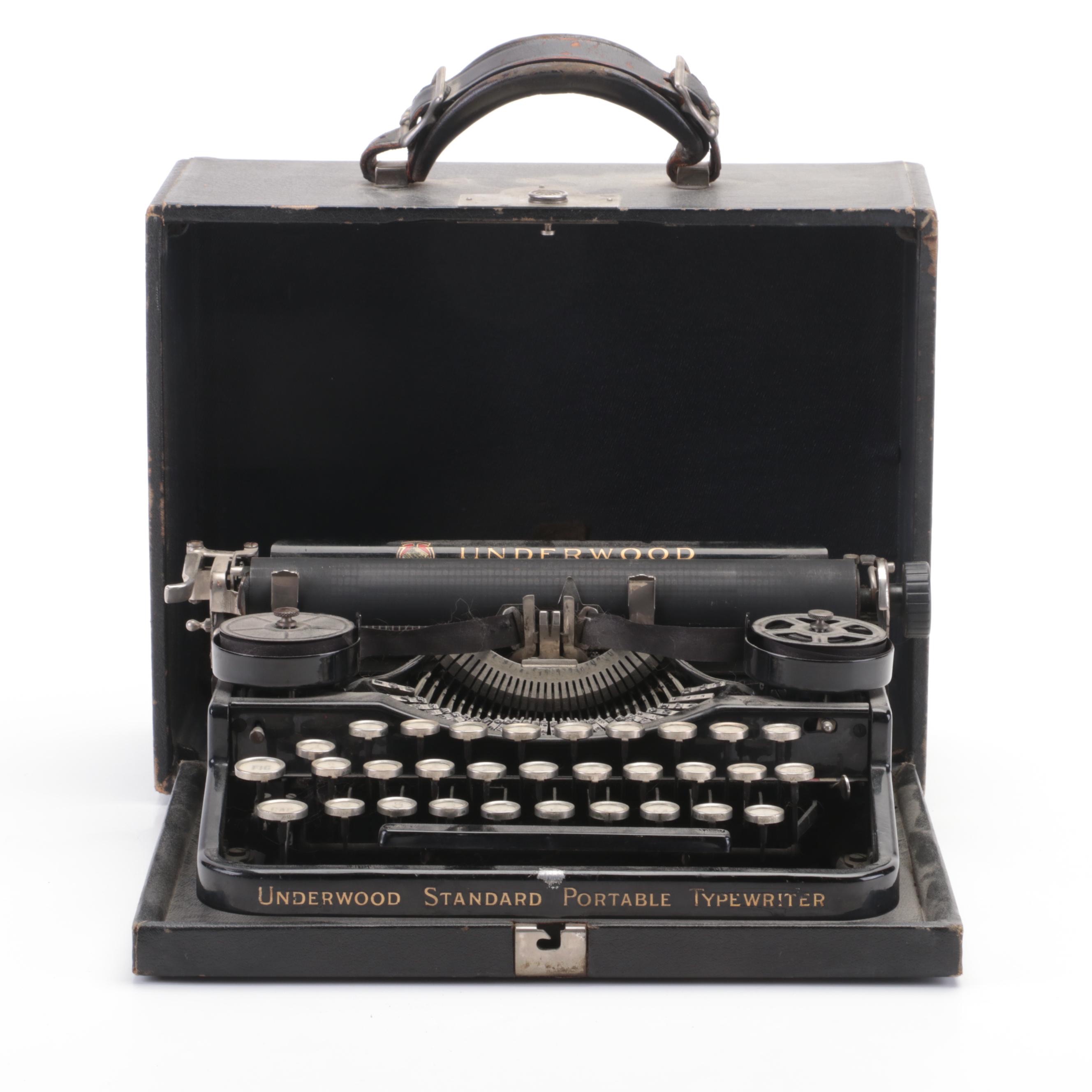Underwood Standard Portable Typewriter, Early 20th Century
