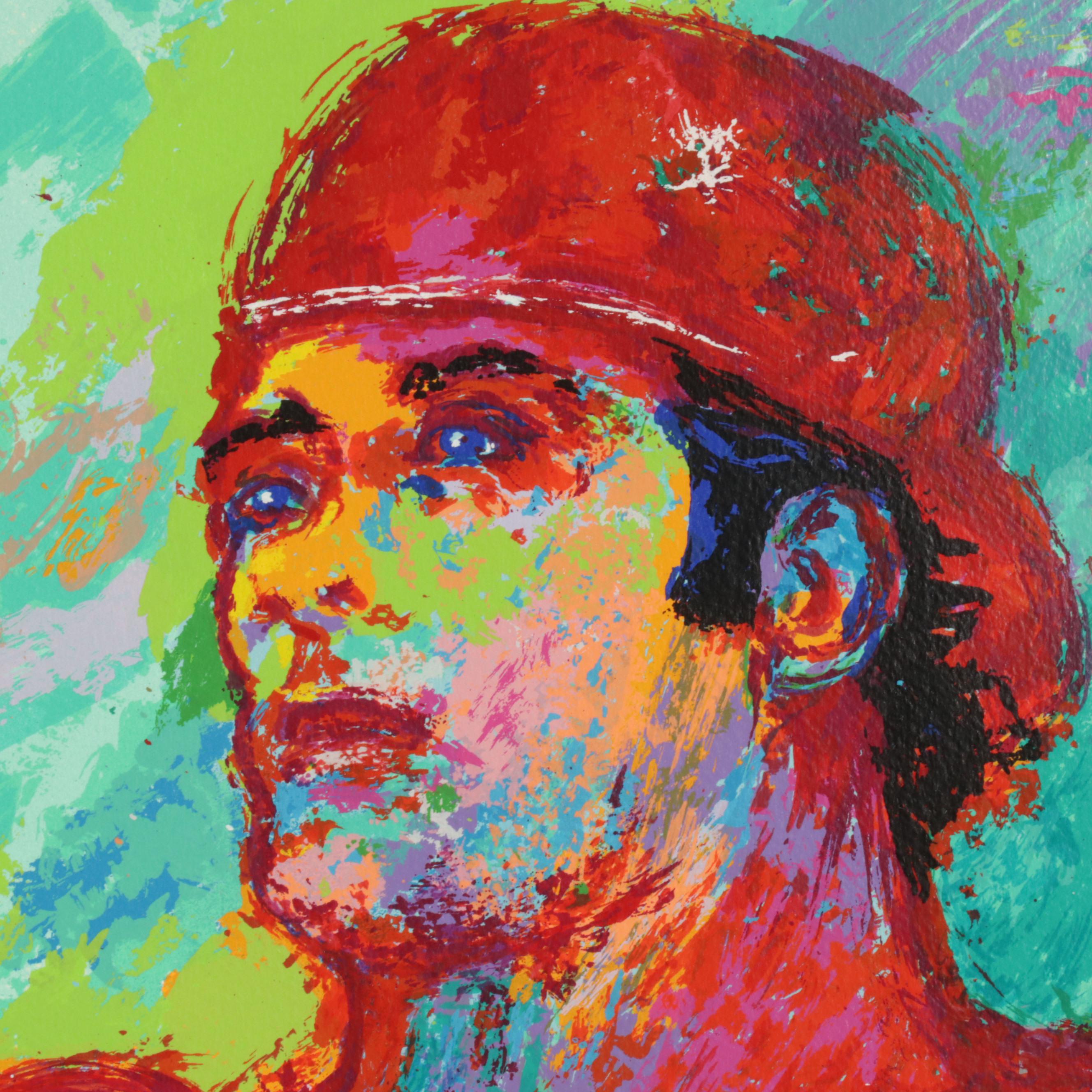 LeRoy Neiman Serigraph "Johnny Bench, the Catcher," Circa 1989