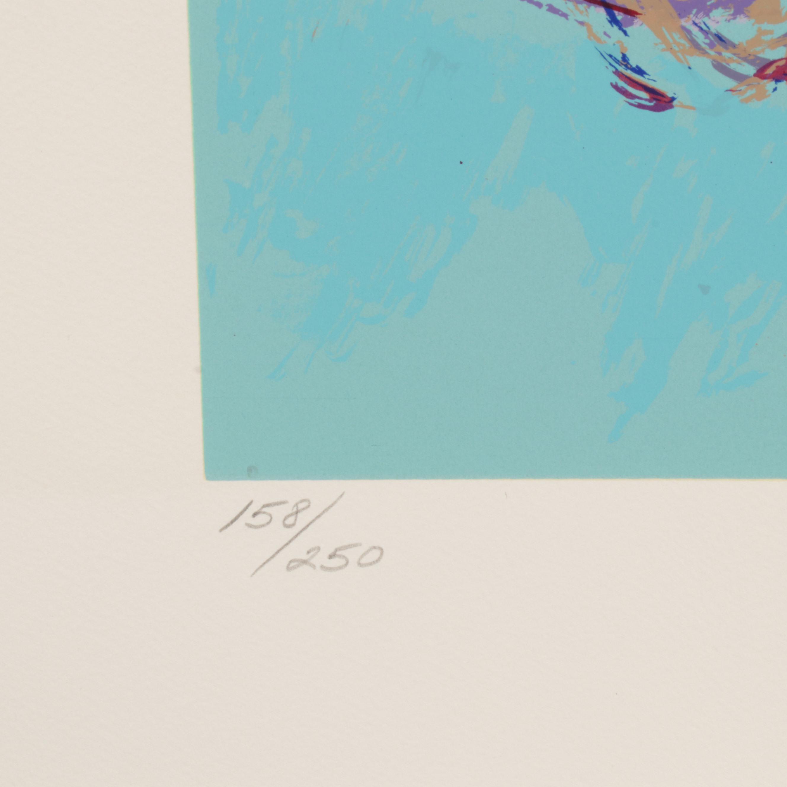 LeRoy Neiman Serigraph "Johnny Bench, the Catcher," Circa 1989