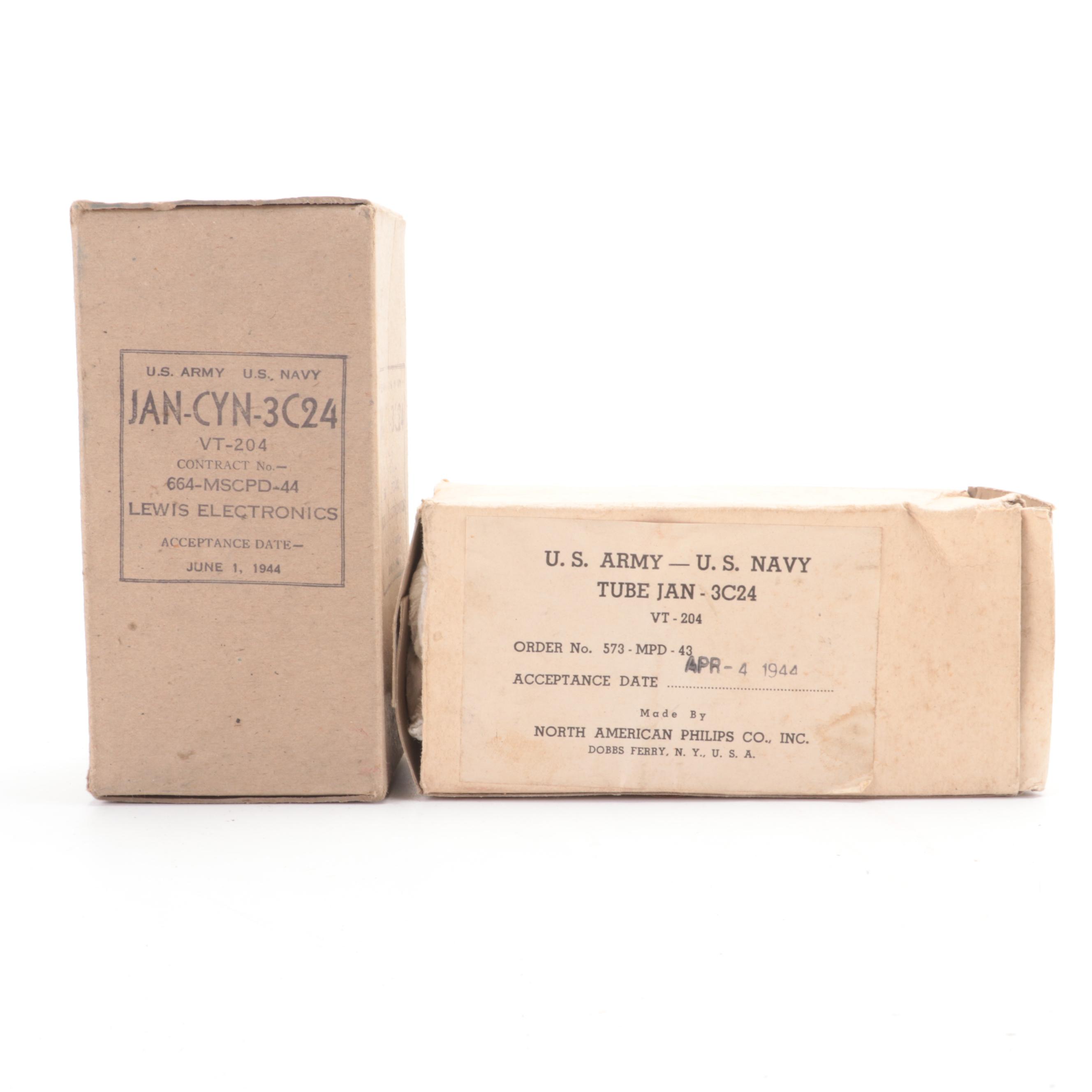 RCA Radiola III Receiver with U.S. Military Issue, Crosley, More Radio Tubes