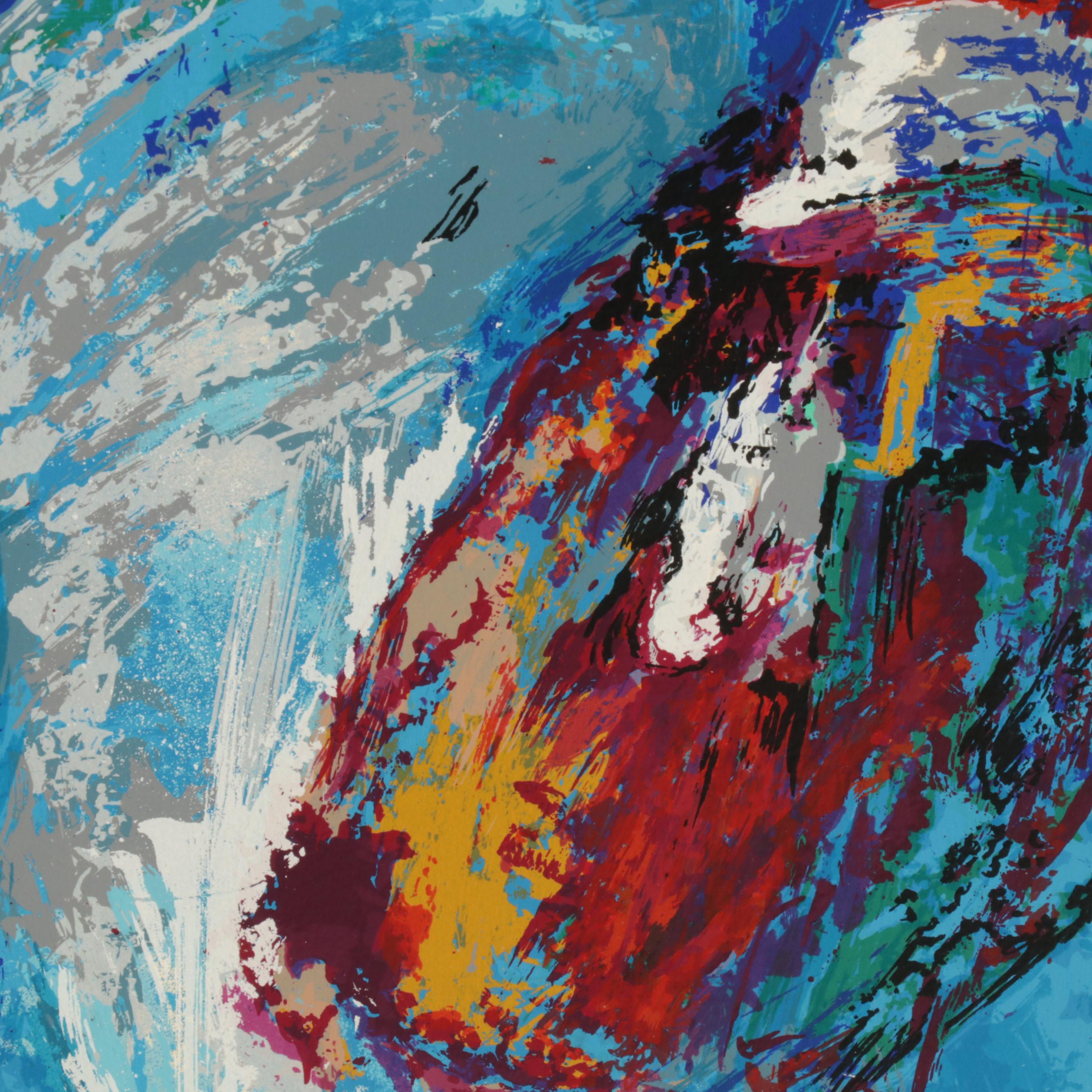 LeRoy Neiman Serigraph "Johnny Bench, the Catcher," Circa 1989