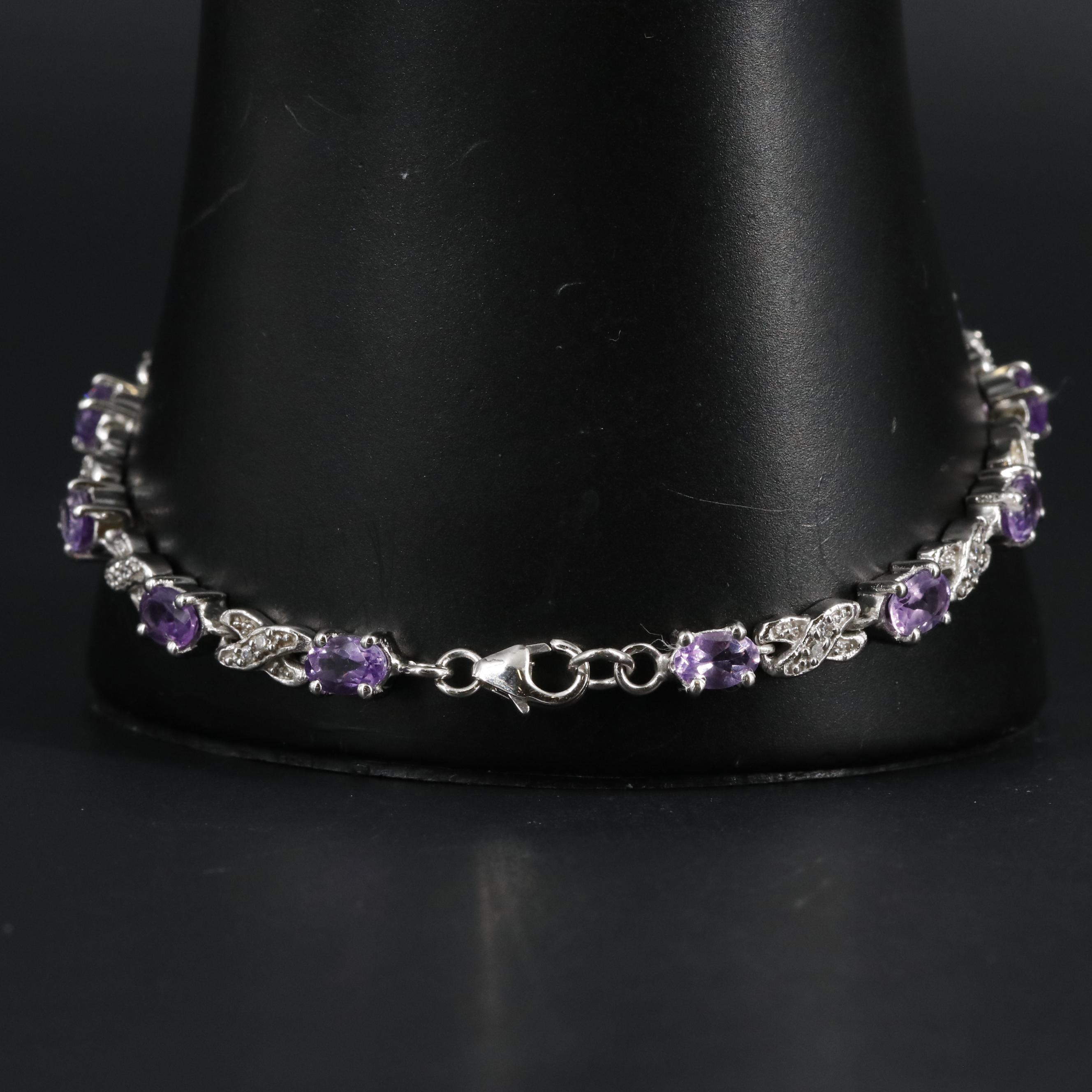 Sterling Gemstone Bracelet