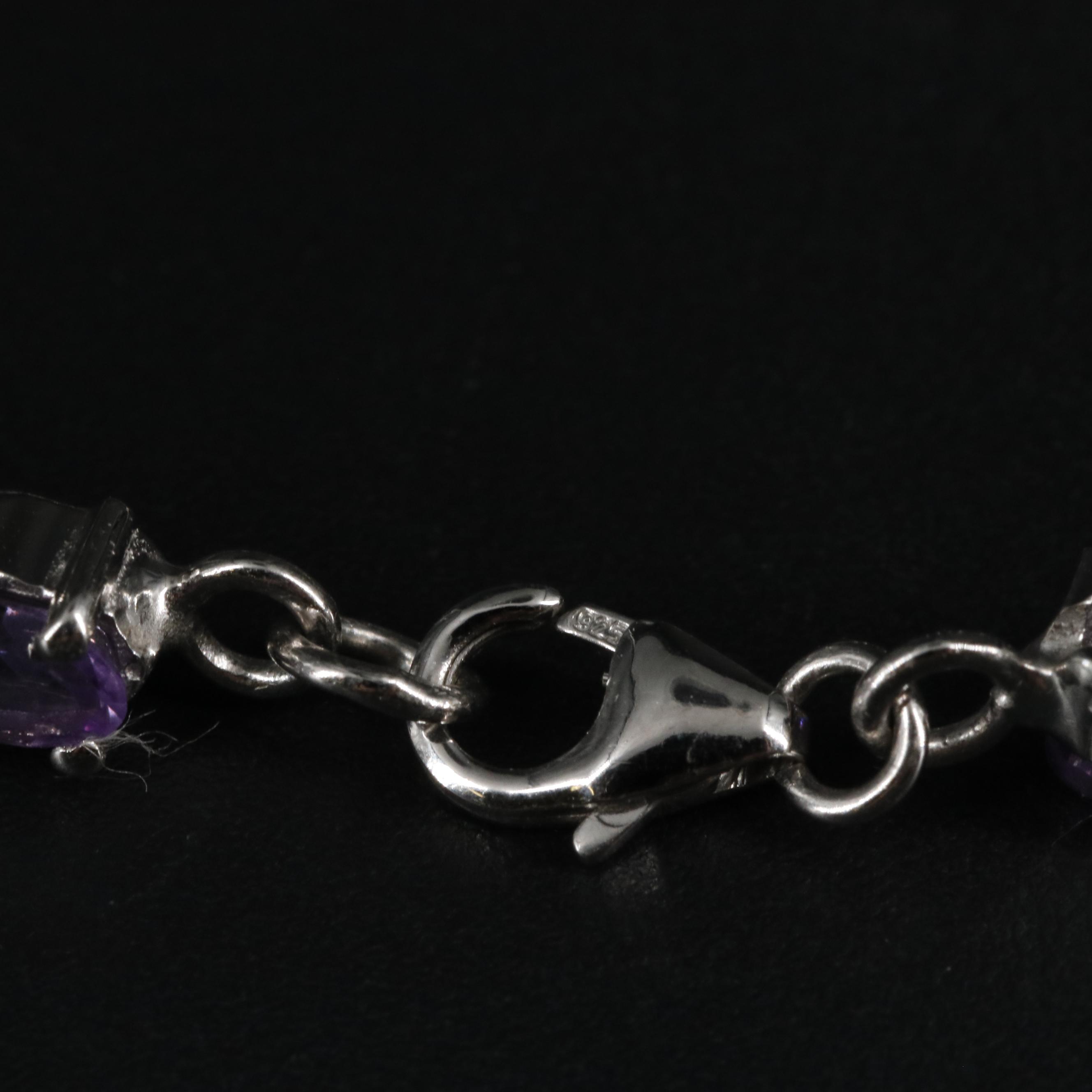Sterling Gemstone Bracelet