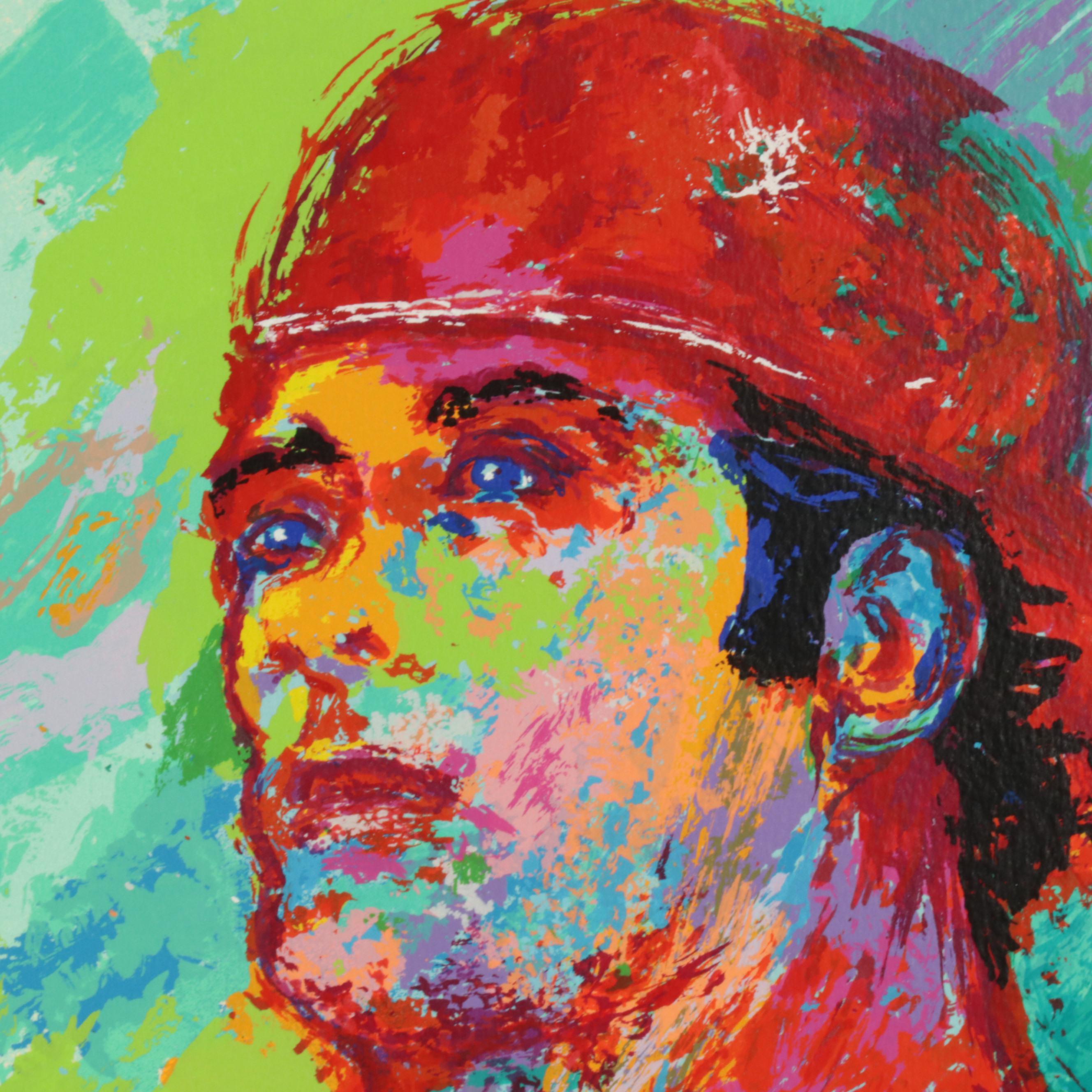 LeRoy Neiman Serigraph "Johnny Bench, the Catcher," Circa 1989