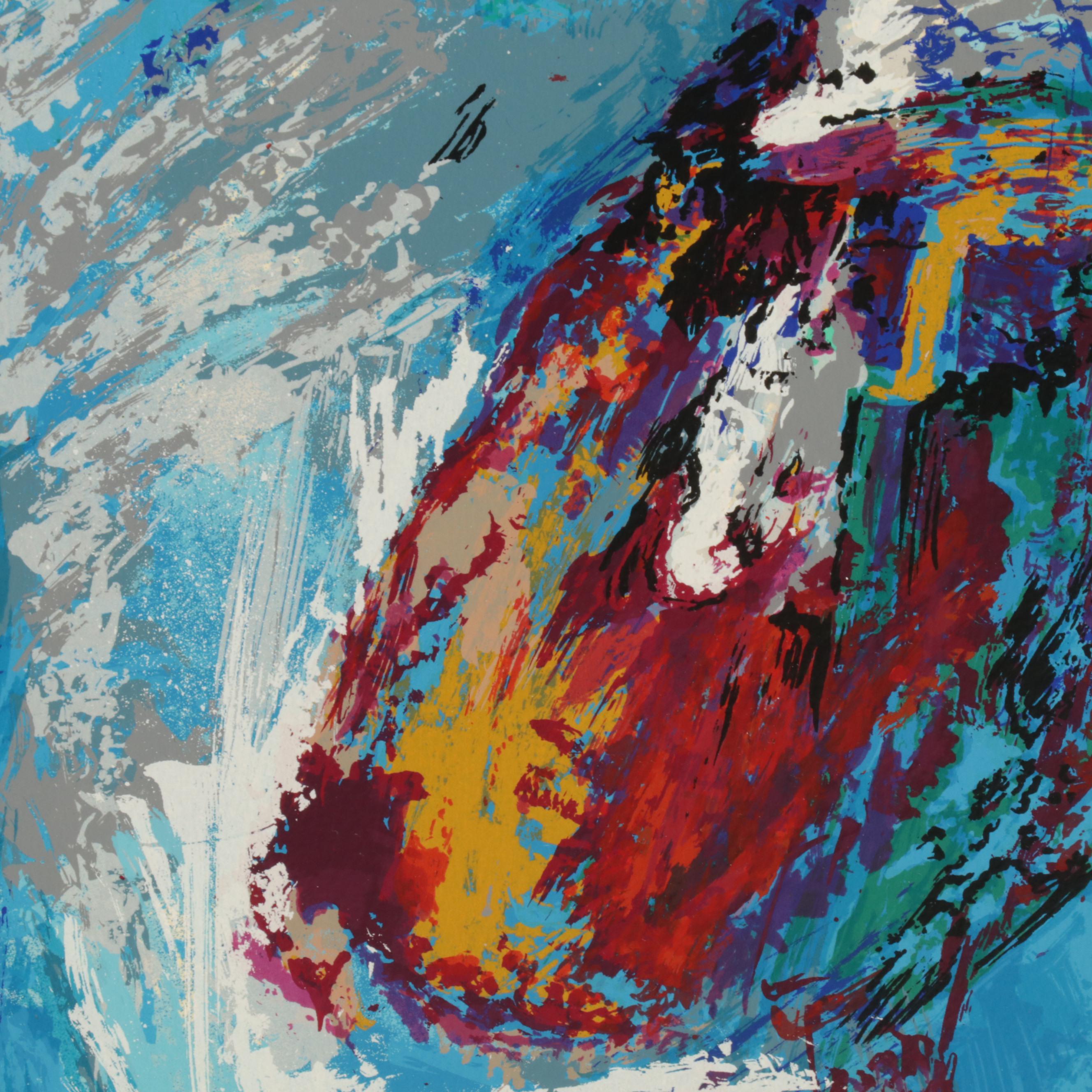 LeRoy Neiman Serigraph "Johnny Bench, the Catcher," Circa 1989