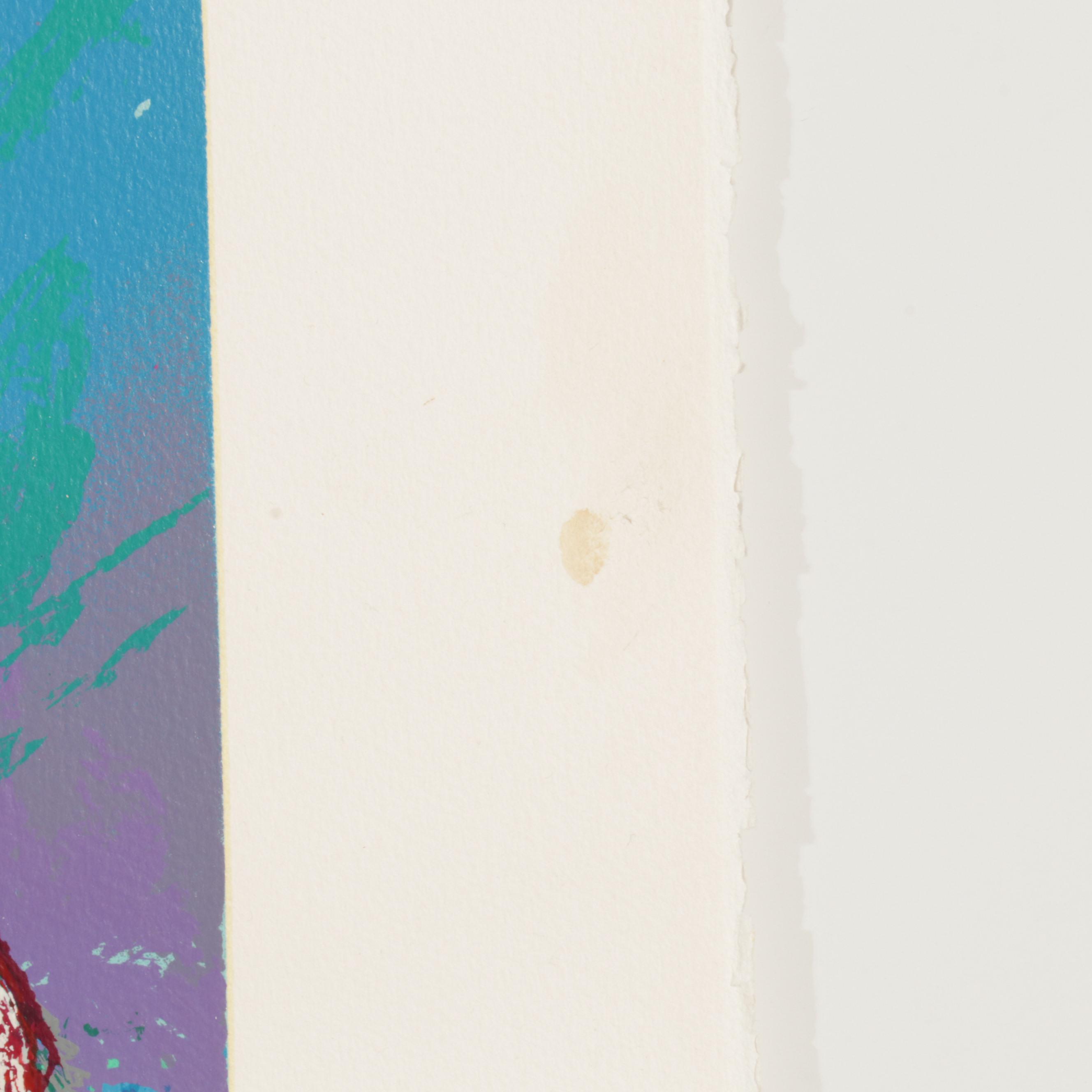 LeRoy Neiman Serigraph "Johnny Bench, the Catcher," Circa 1989