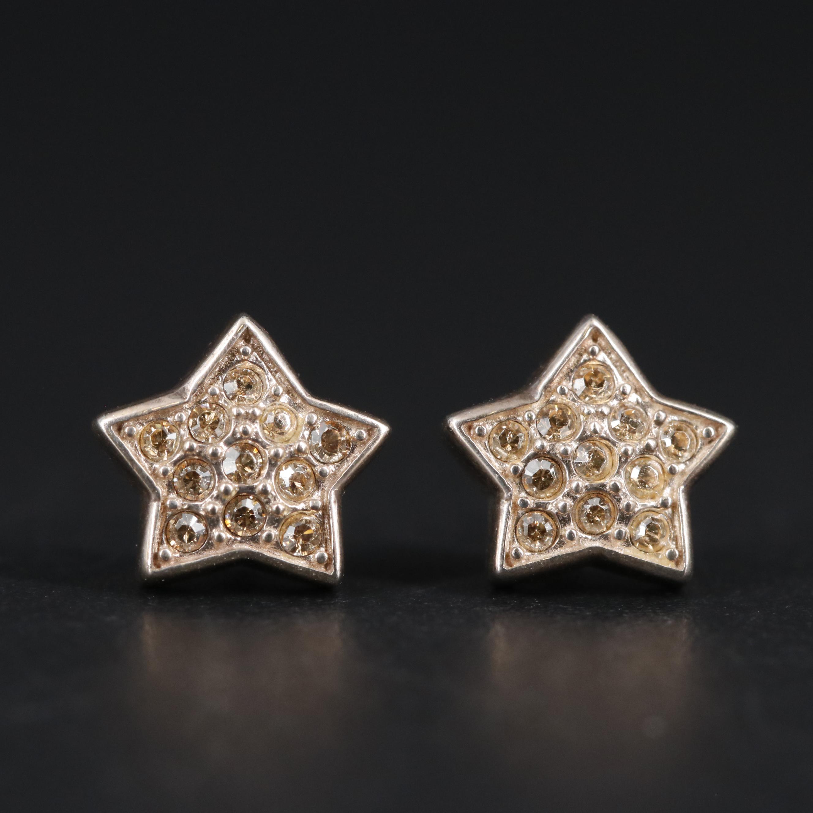 Sterling Star Stud Earrings