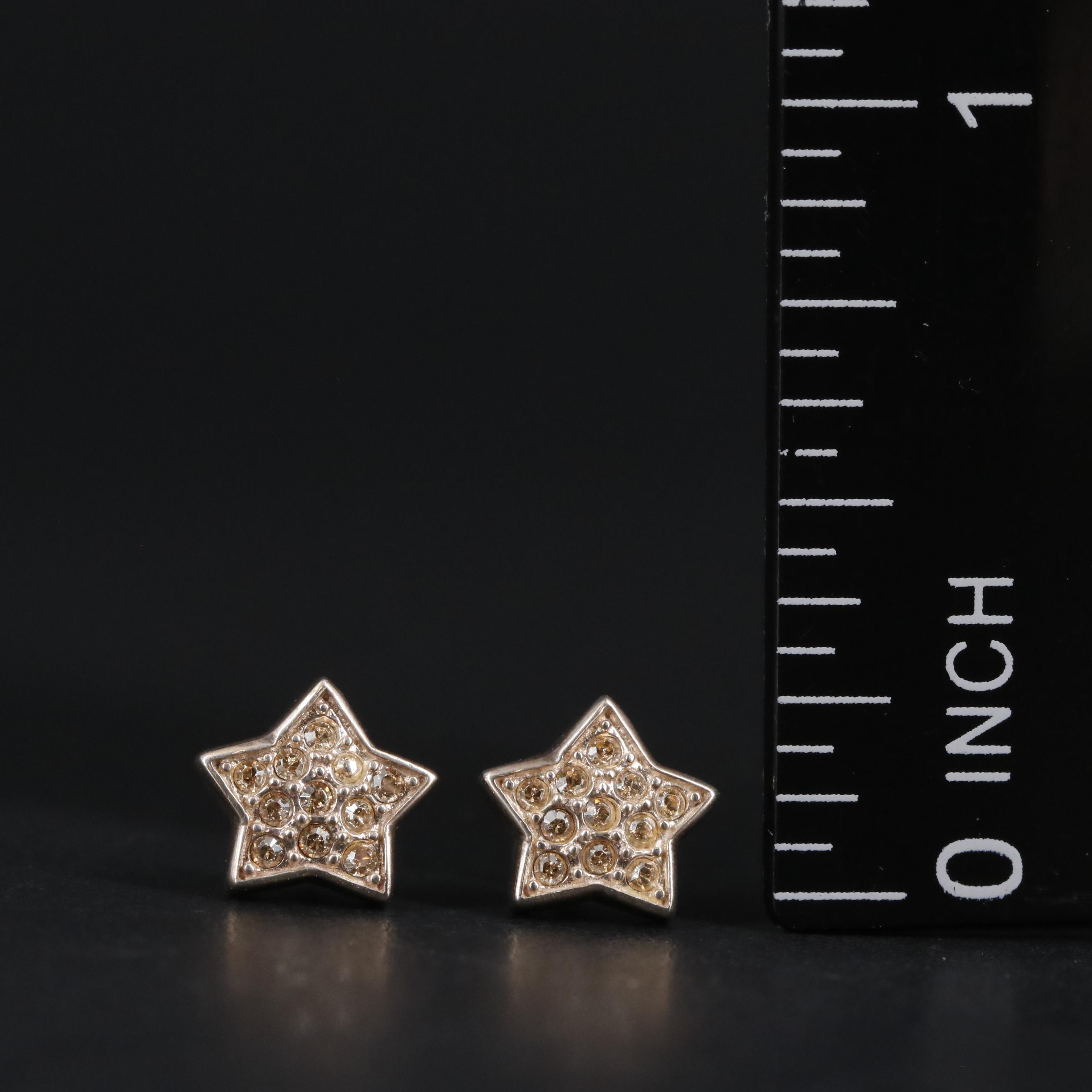 Sterling Star Stud Earrings