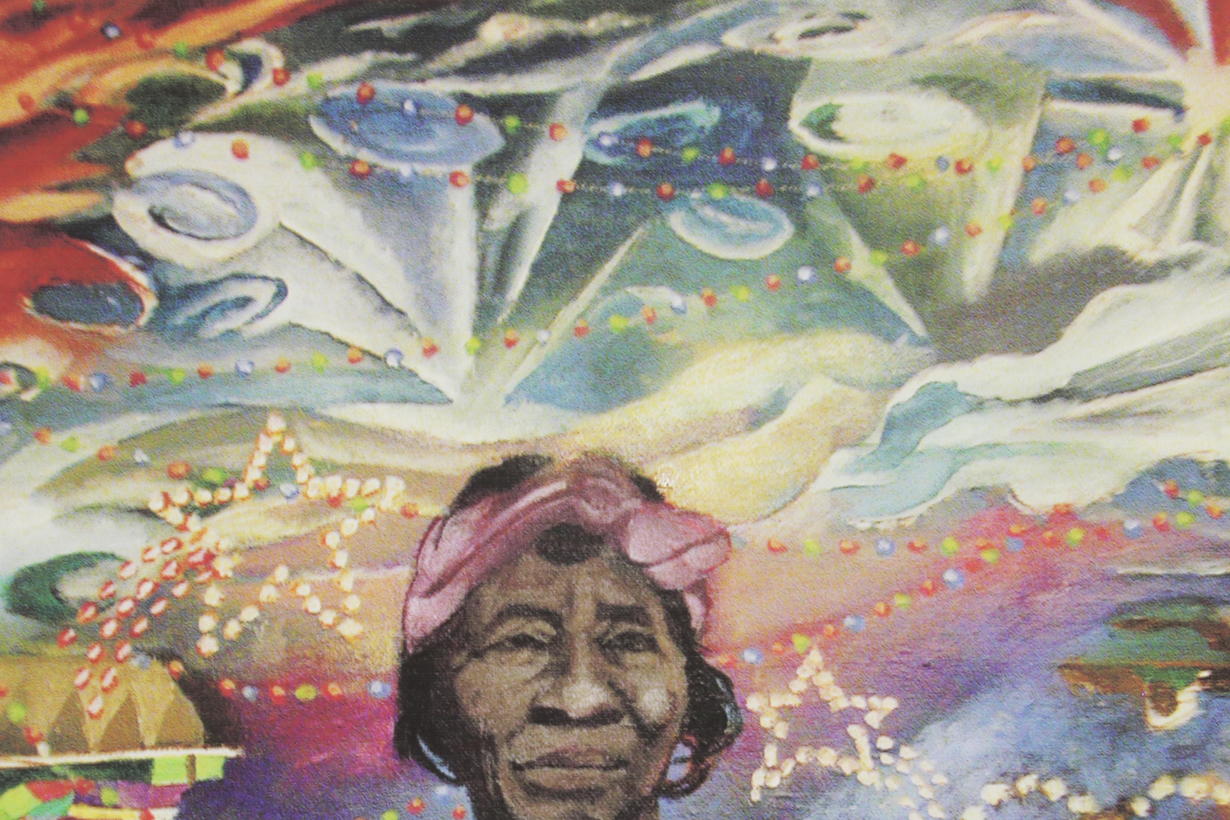 Folk Art Giclée "Clementine & the Cane!," 2005