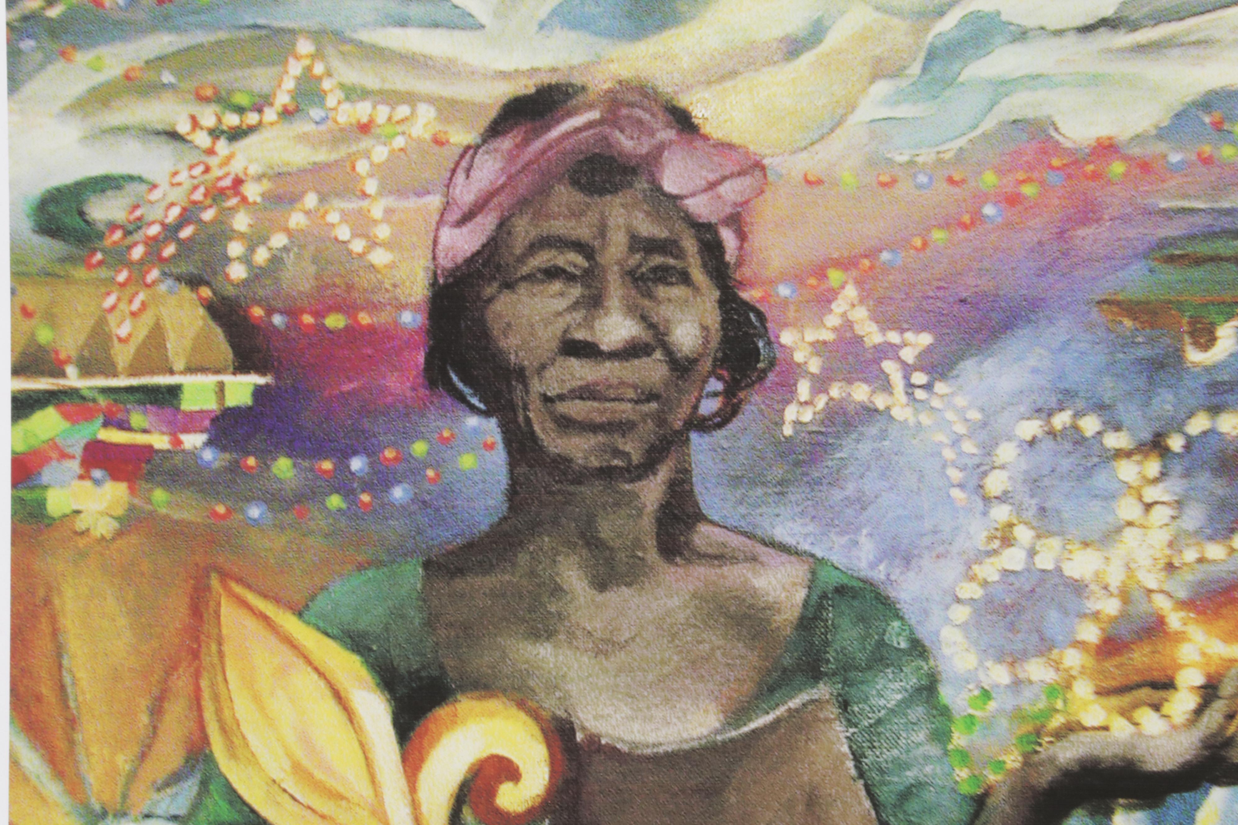 Folk Art Giclée "Clementine & the Cane!," 2005