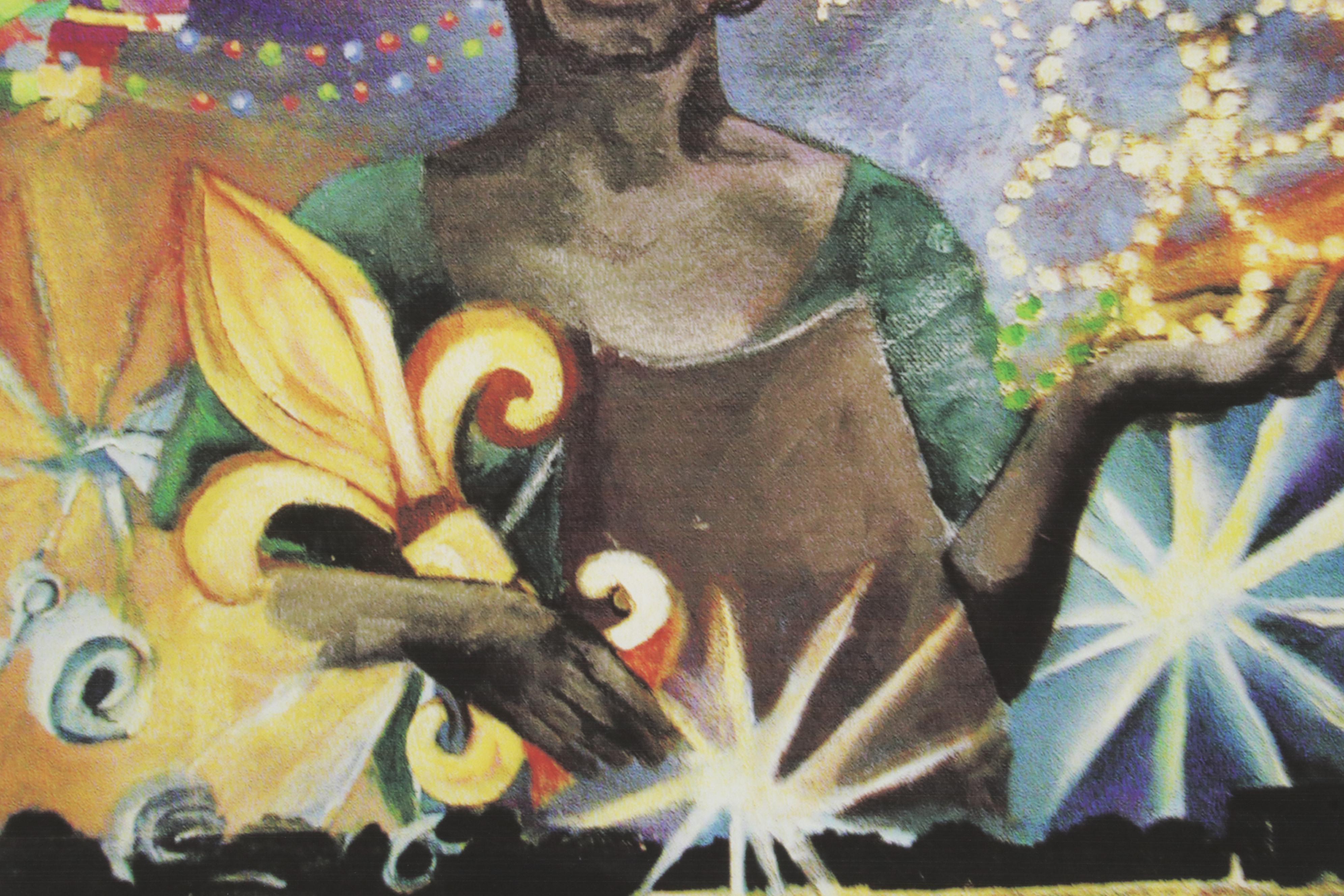 Folk Art Giclée "Clementine & the Cane!," 2005