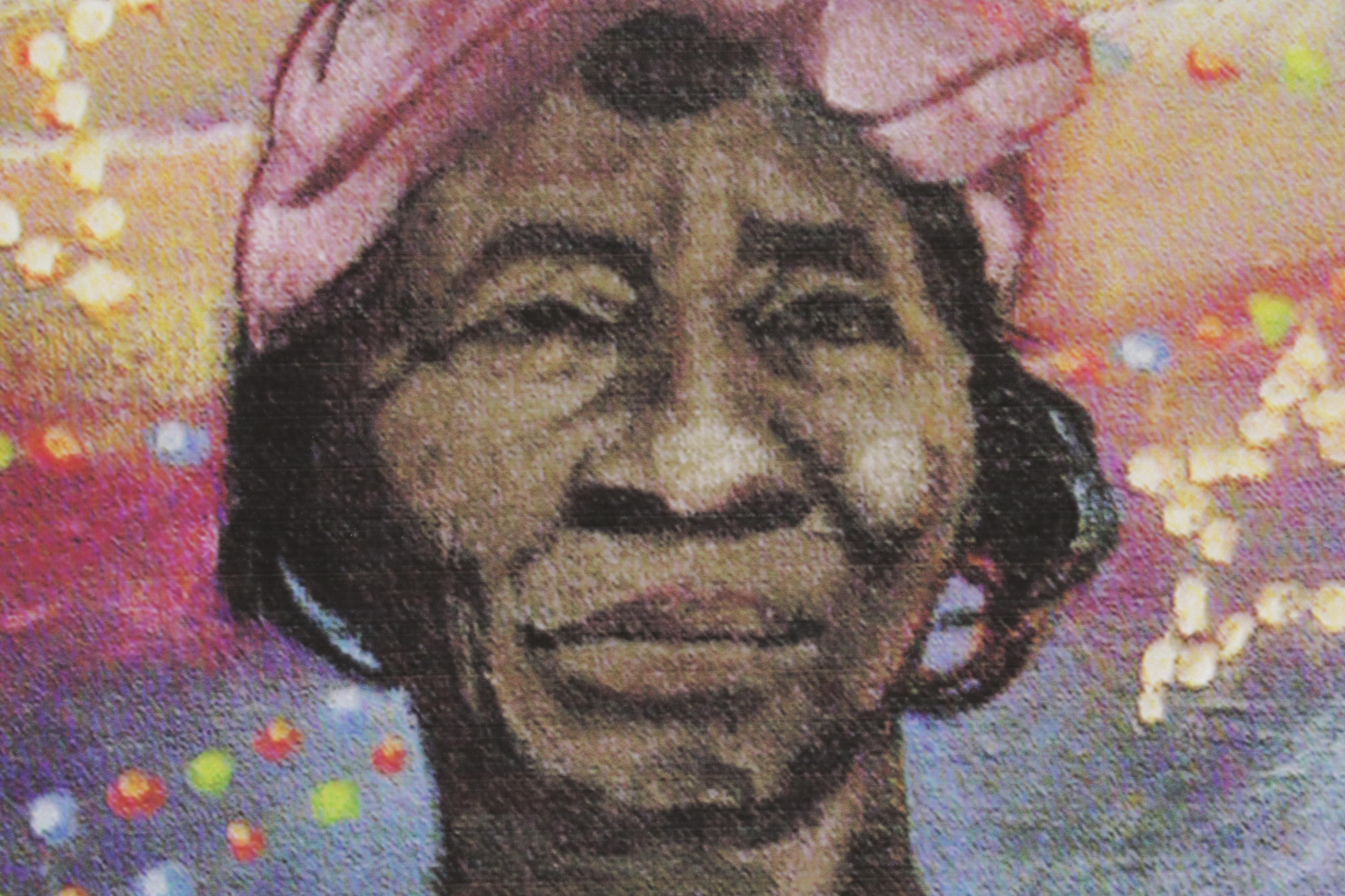 Folk Art Giclée "Clementine & the Cane!," 2005