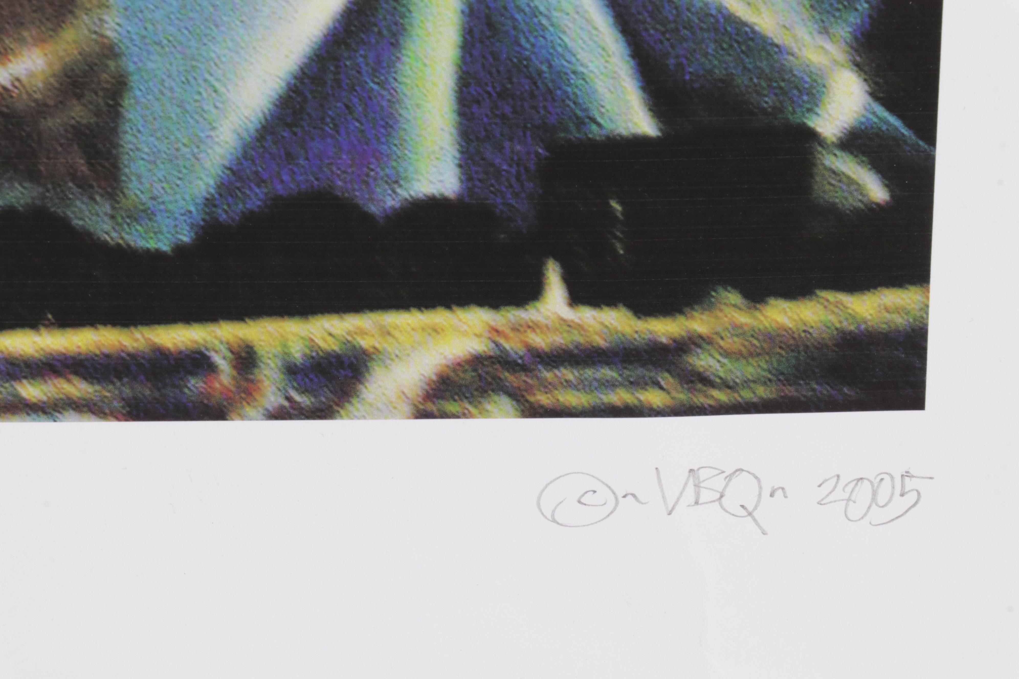 Folk Art Giclée "Clementine & the Cane!," 2005