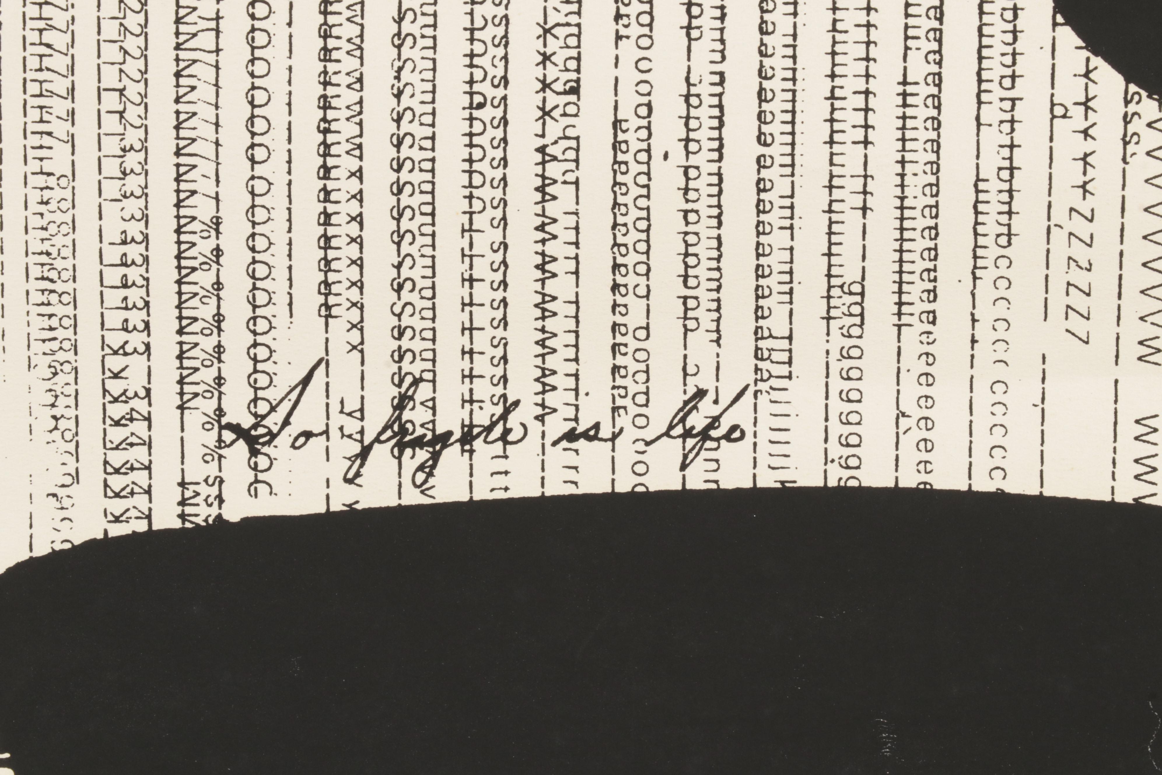 J. M. Sohol Lithograph "...and Man Finds Death Fine," 1970