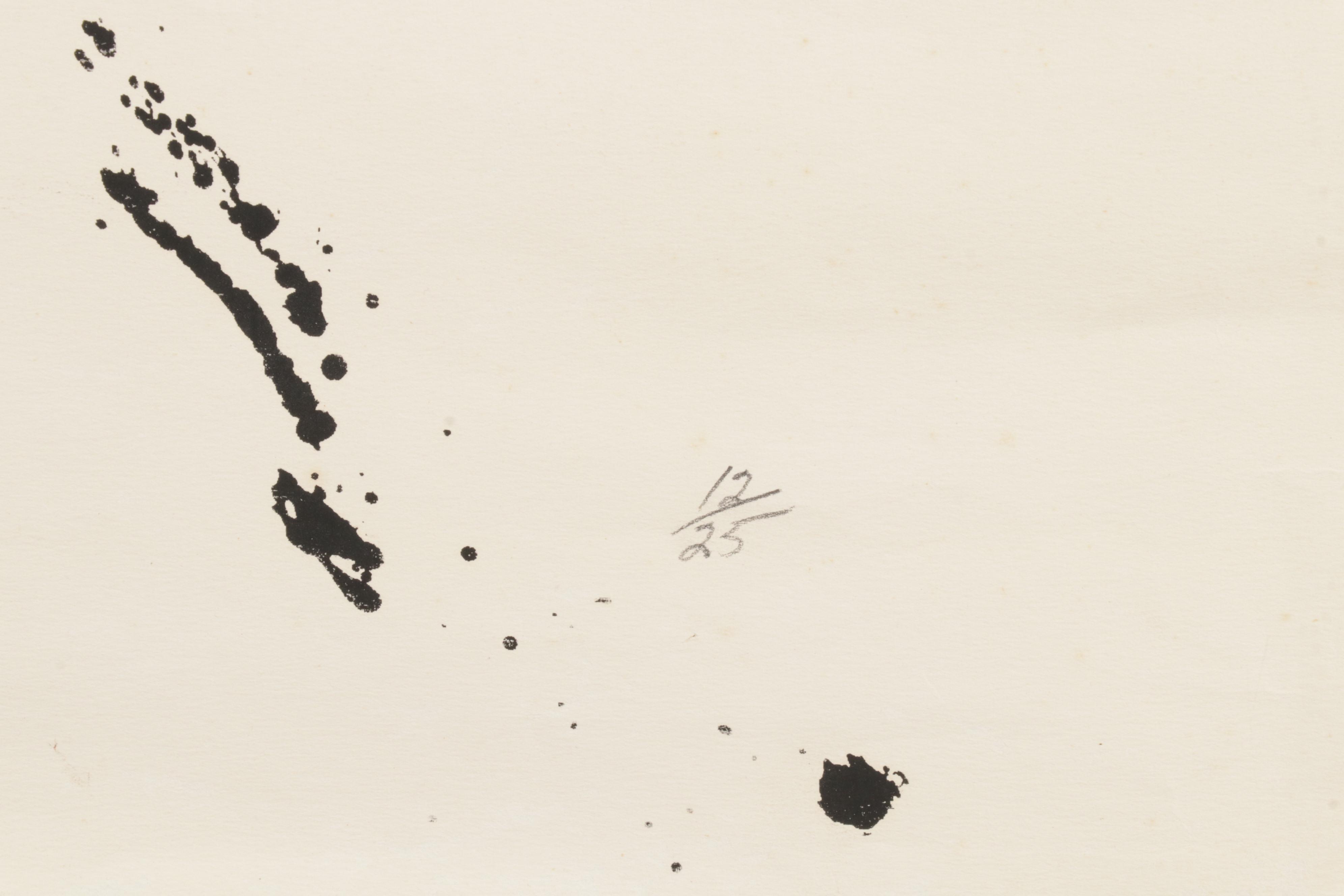 J. M. Sohol Lithograph "...and Man Finds Death Fine," 1970