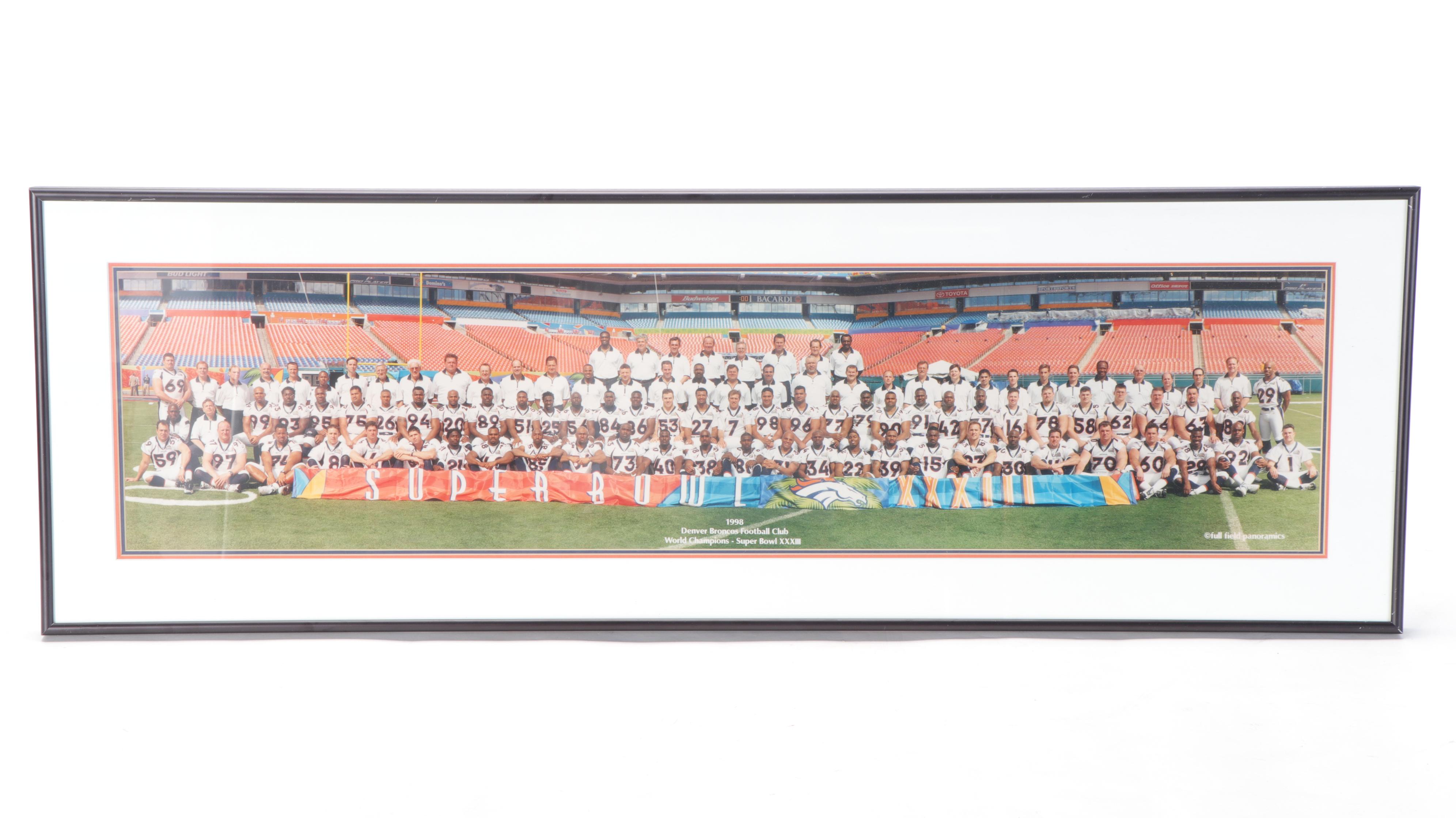 1998 Denver Broncos Super Bowl XXXIII Champions Plaques, Programs