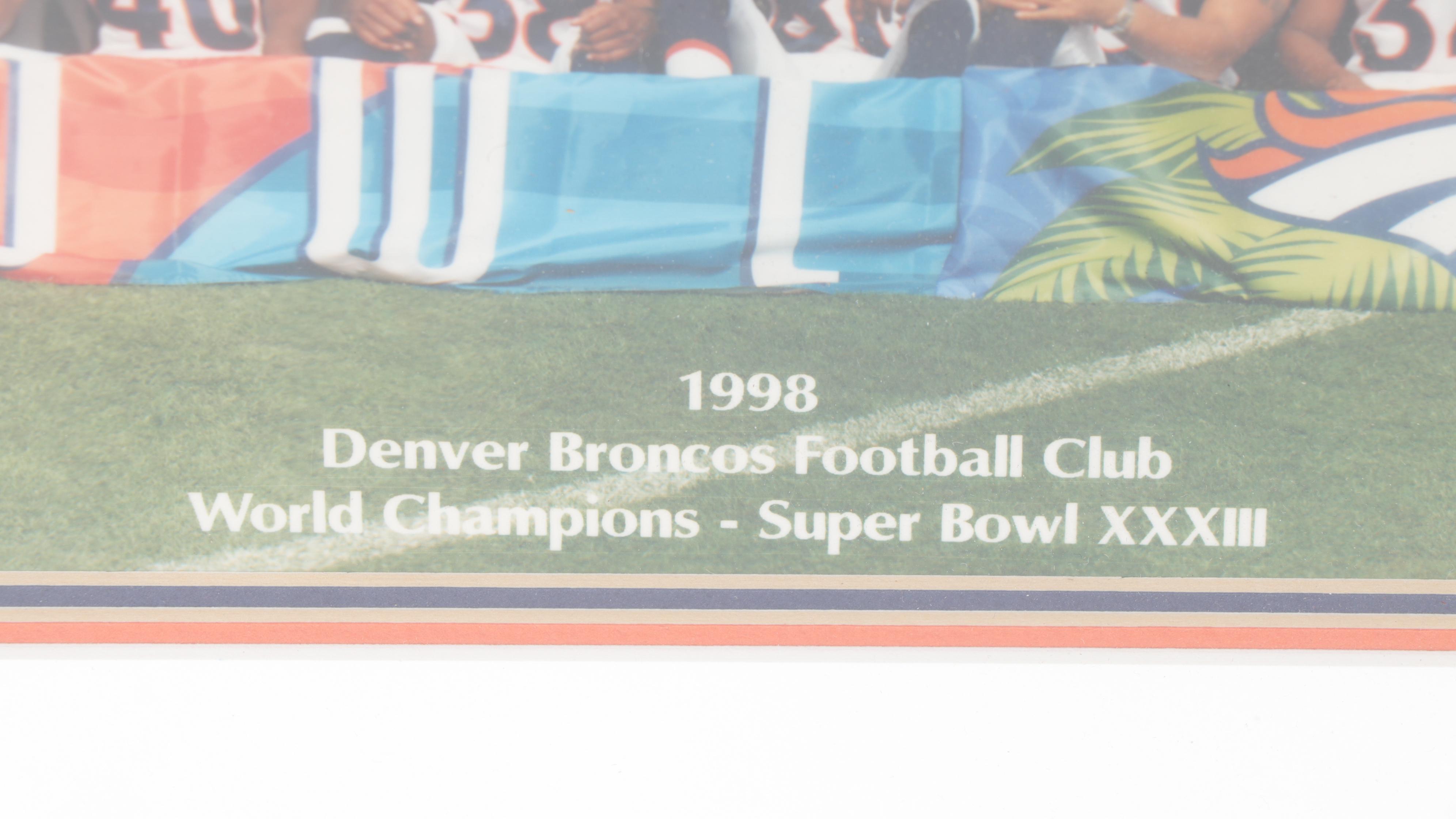 1998 Denver Broncos Super Bowl XXXIII Champions Plaques, Programs