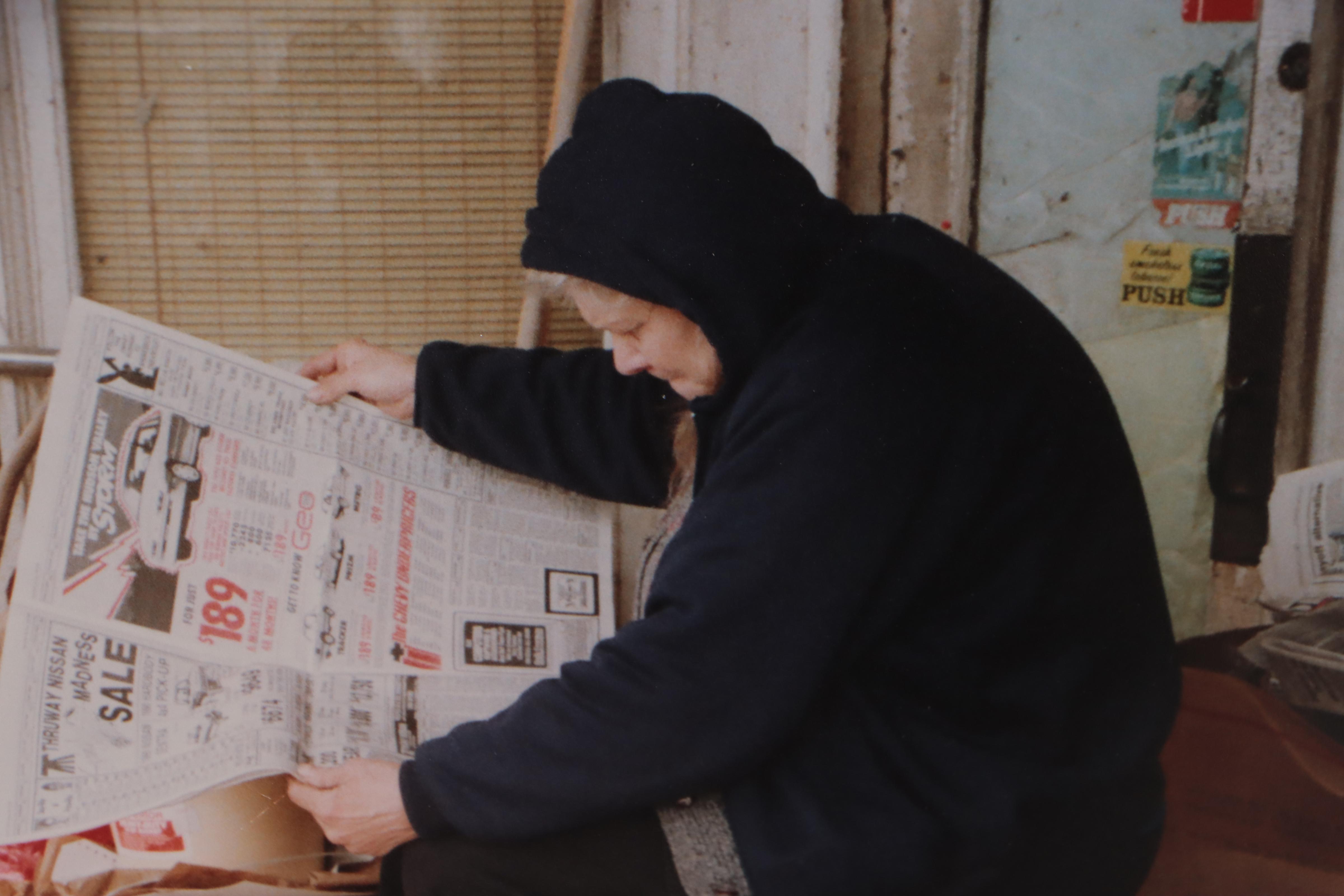 Bernyce Alpert Winick Chromogenic Print "Newspaper Lady"