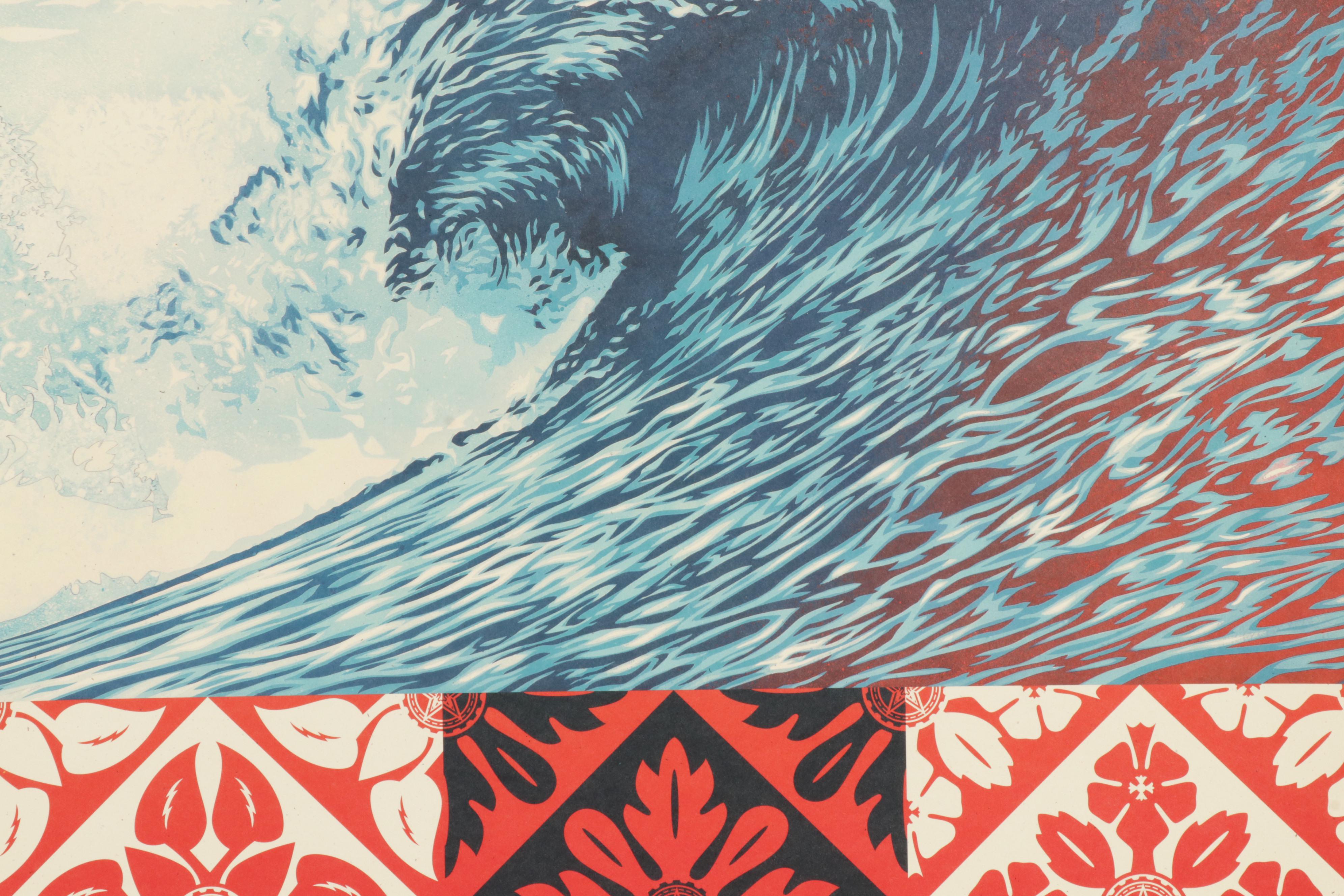 Shepard Fairey Offset Lithograph "Wave of Distress," 2022