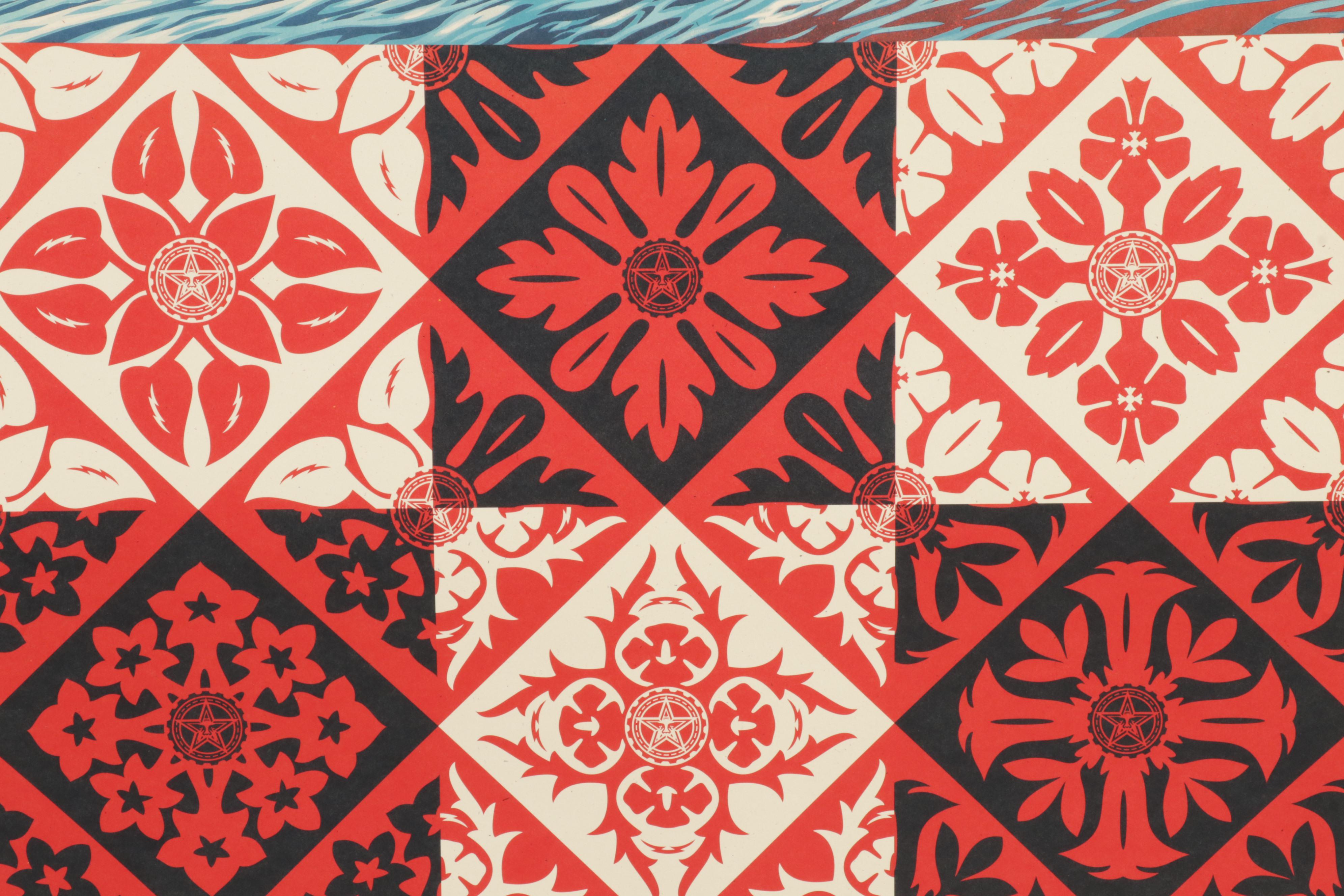 Shepard Fairey Offset Lithograph "Wave of Distress," 2022