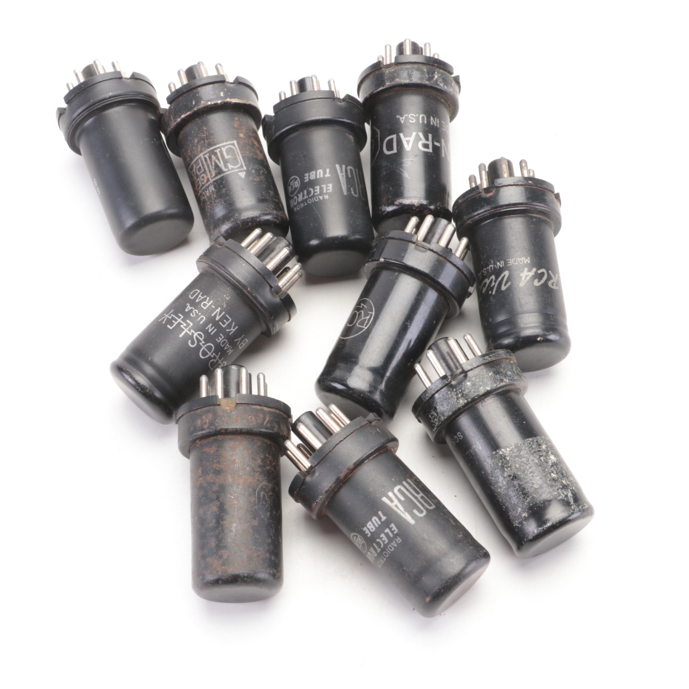 RCA, General Electric and More TV and Radio Tubes, Mid to Late 20th Century