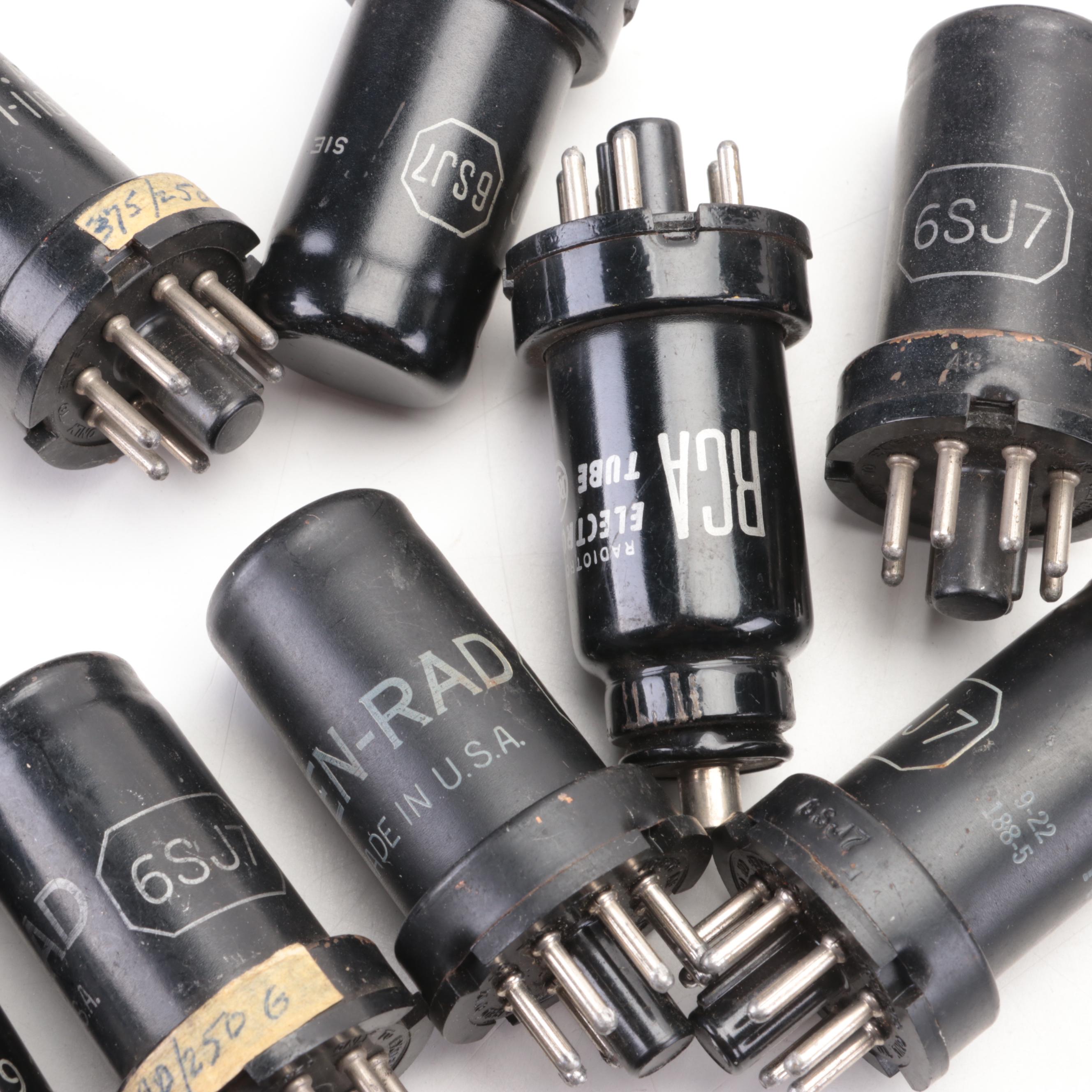 RCA, General Electric and More TV and Radio Tubes, Mid to Late 20th Century