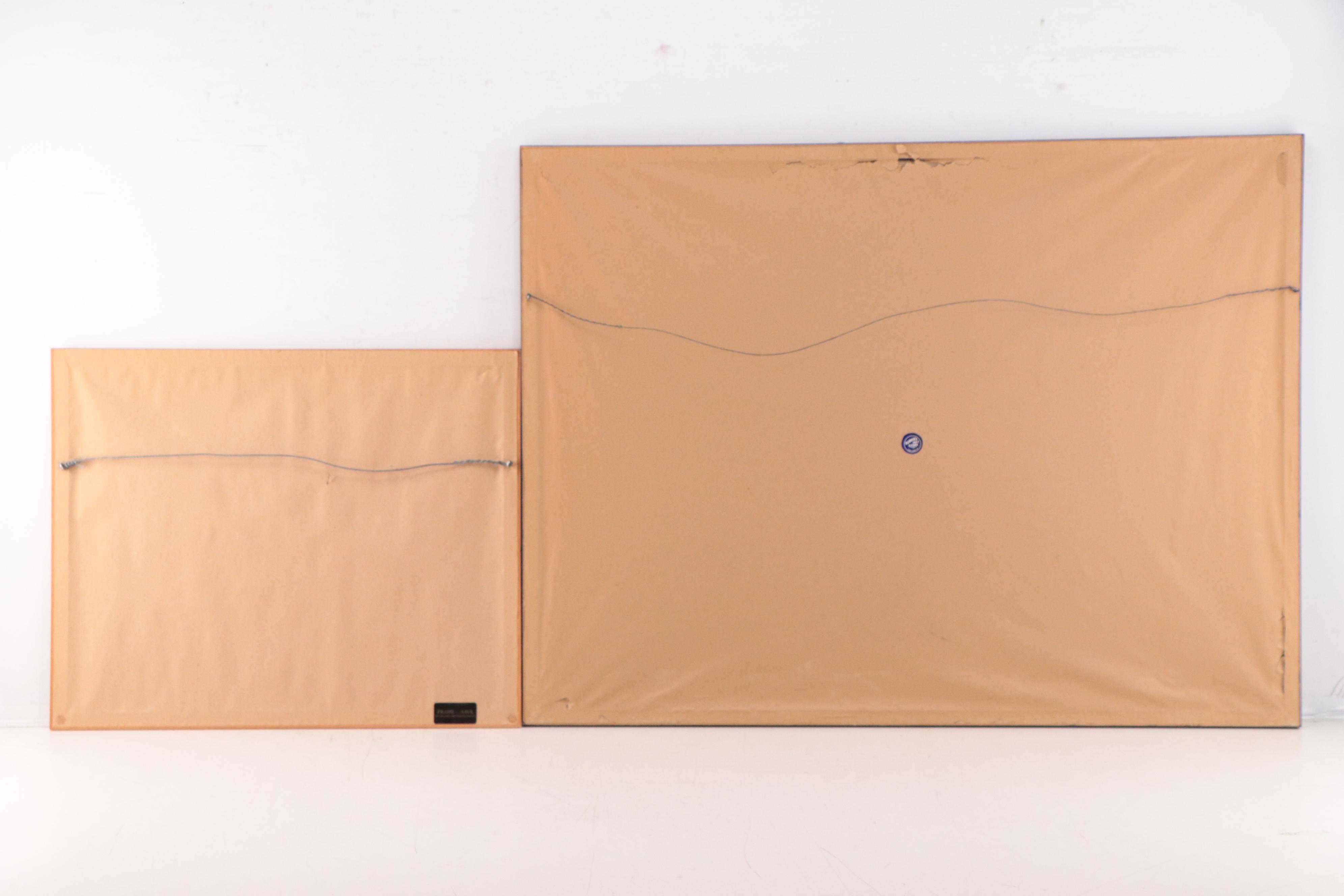 Color Lithograph Map of France and Photograph of Parisian Storefront