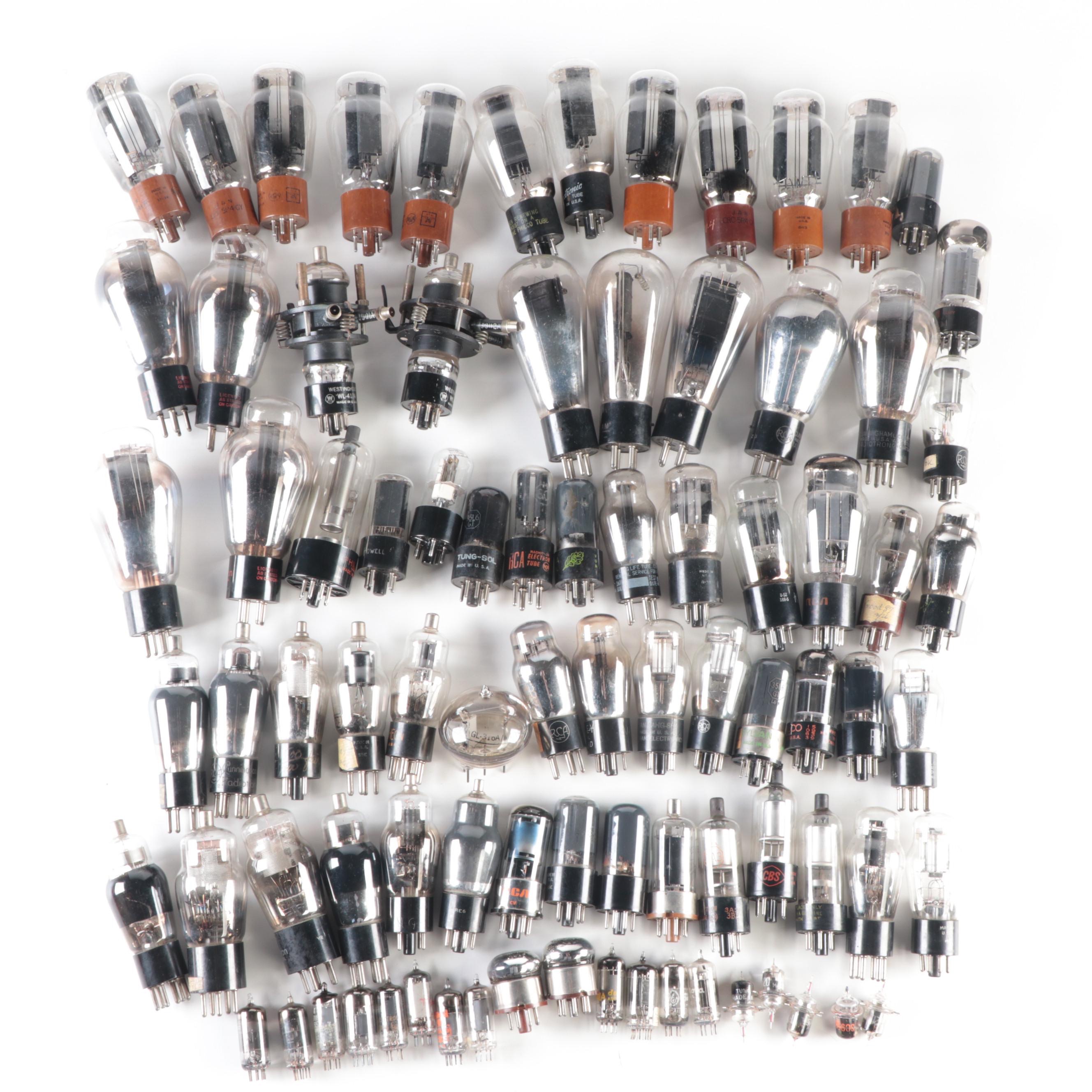 RCA, Philco, Westinghouse, Tung-Sol and Other Electronic Vacuum Tubes