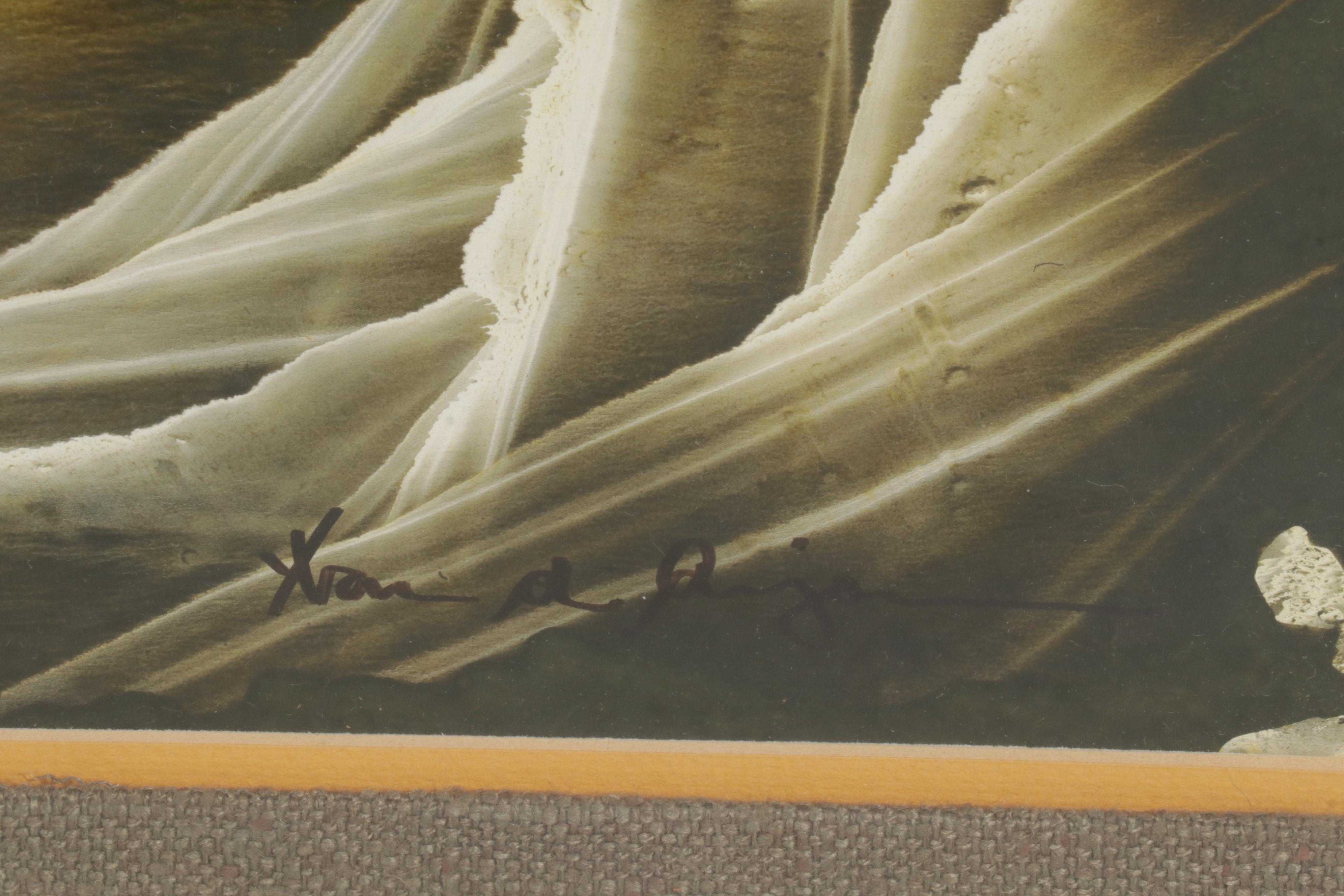 Abstract Mixed Media Painting, Late 20th Century