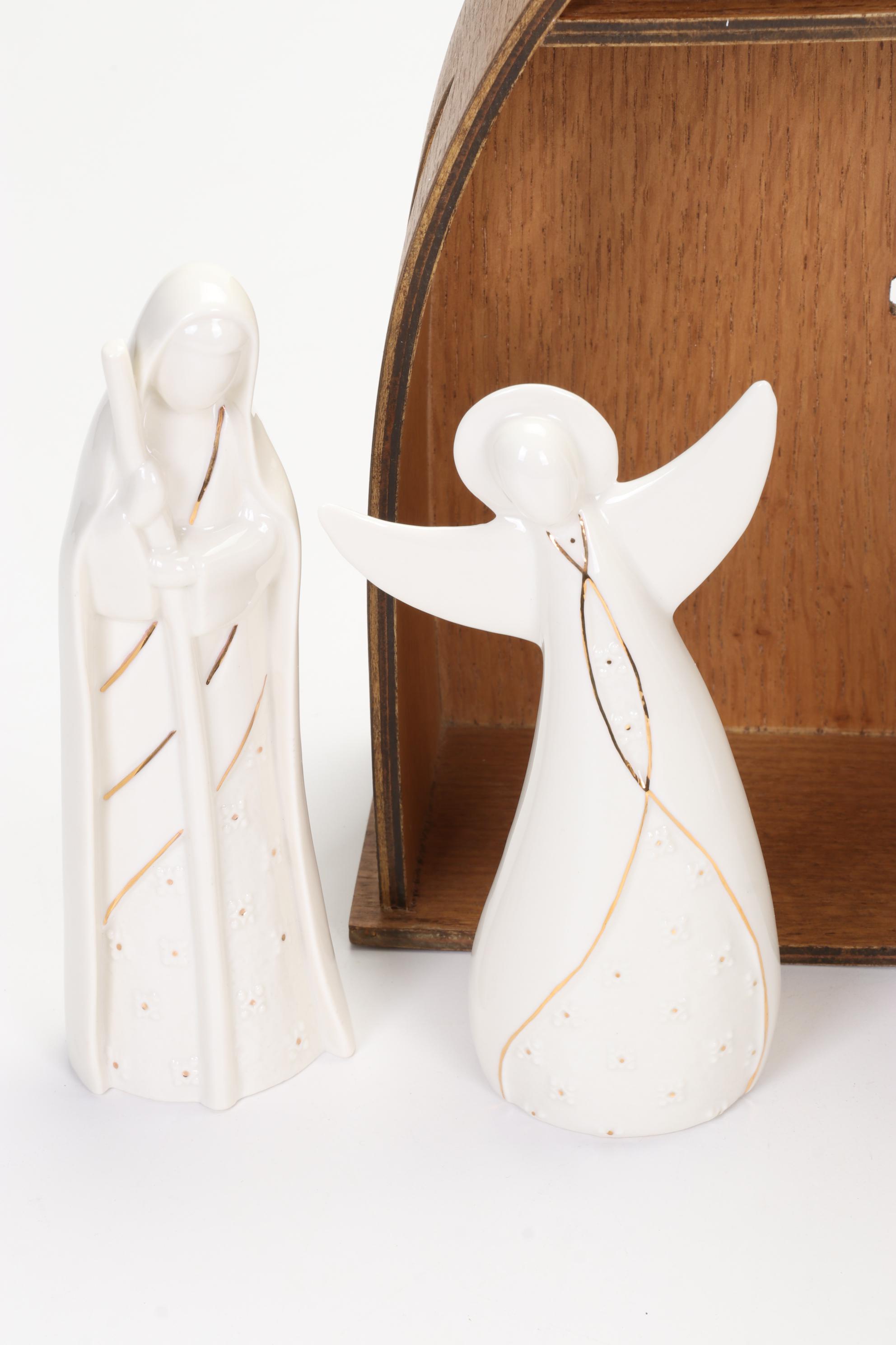 Belleek Living with Other Nativity Sets and Decor
