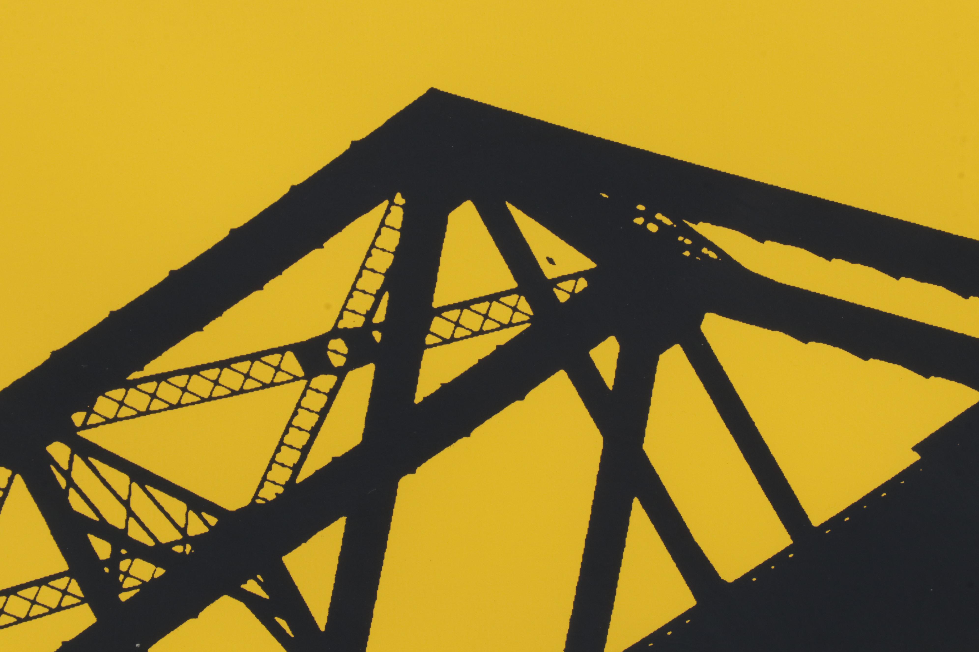 M. Seutter Cityscape Serigraph "Skyline," Late 20th Century