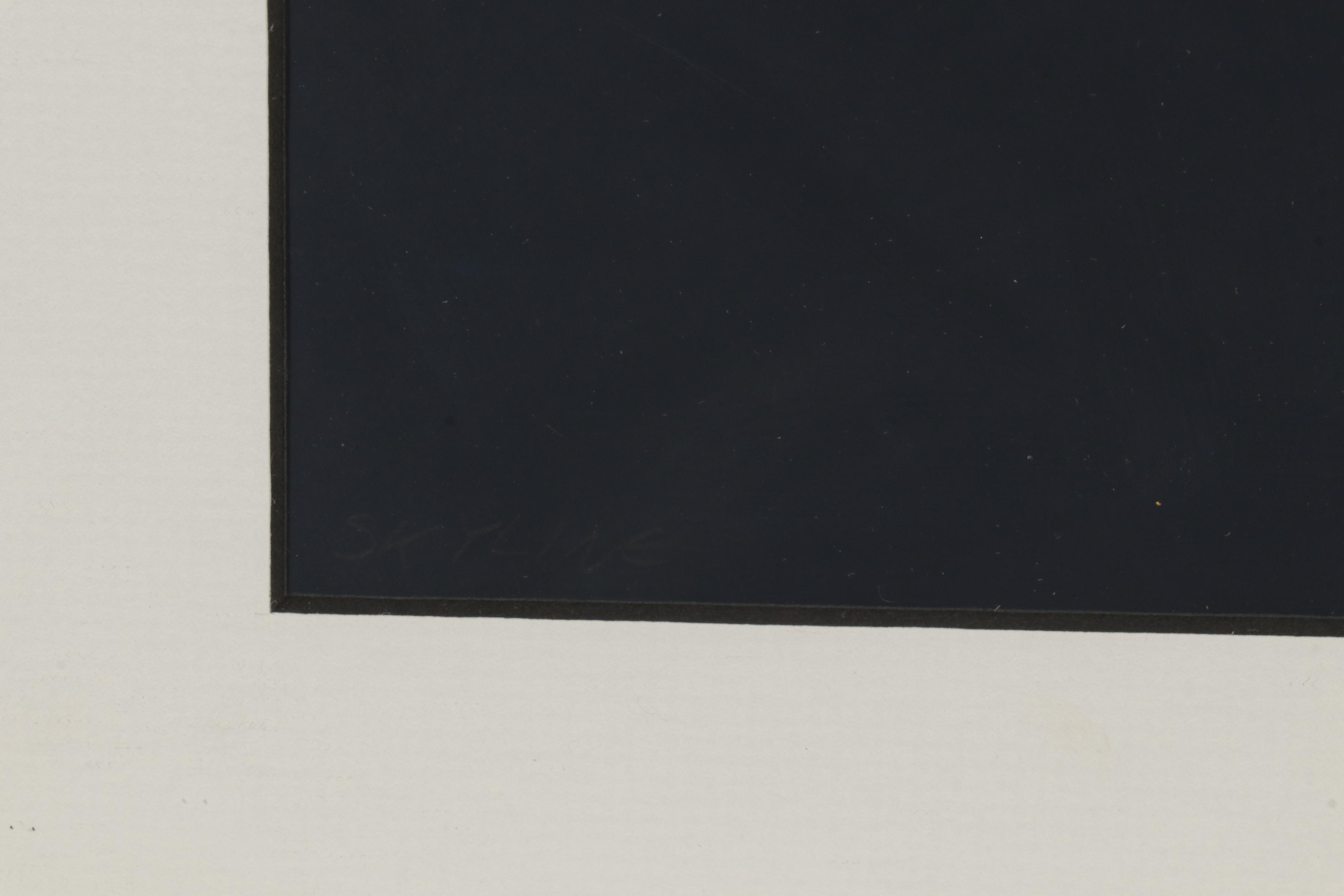 M. Seutter Cityscape Serigraph "Skyline," Late 20th Century